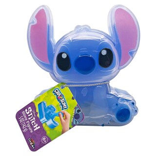 Foto 1 | Juguete de Limo Cra-Z-Slimy Stitch Azul Brillante y Elástico con Confeti en Forma de Puntadas - Venta Internacional