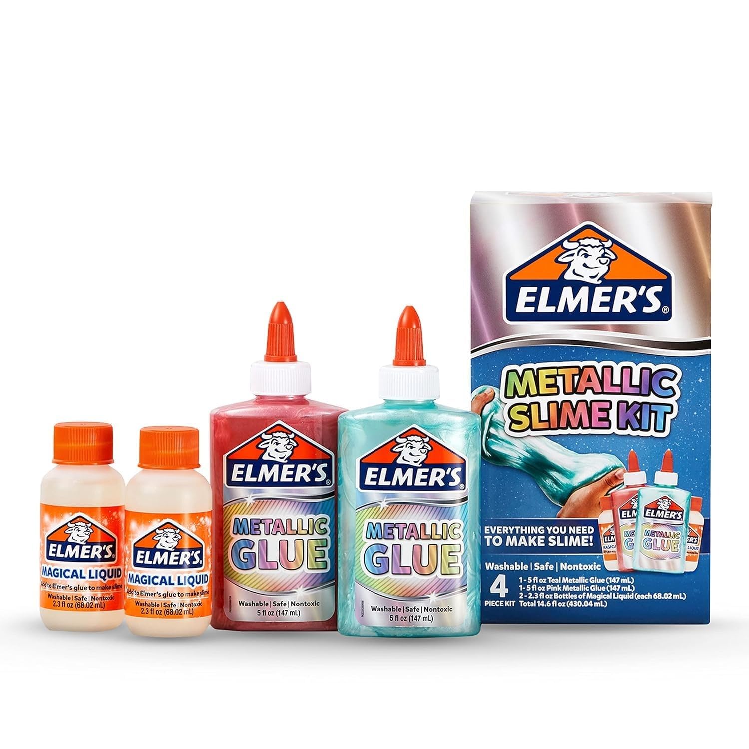 Kit Slime Elmer's Metallic Con Pegamento Y Activador, 4 Piezas - Venta ...