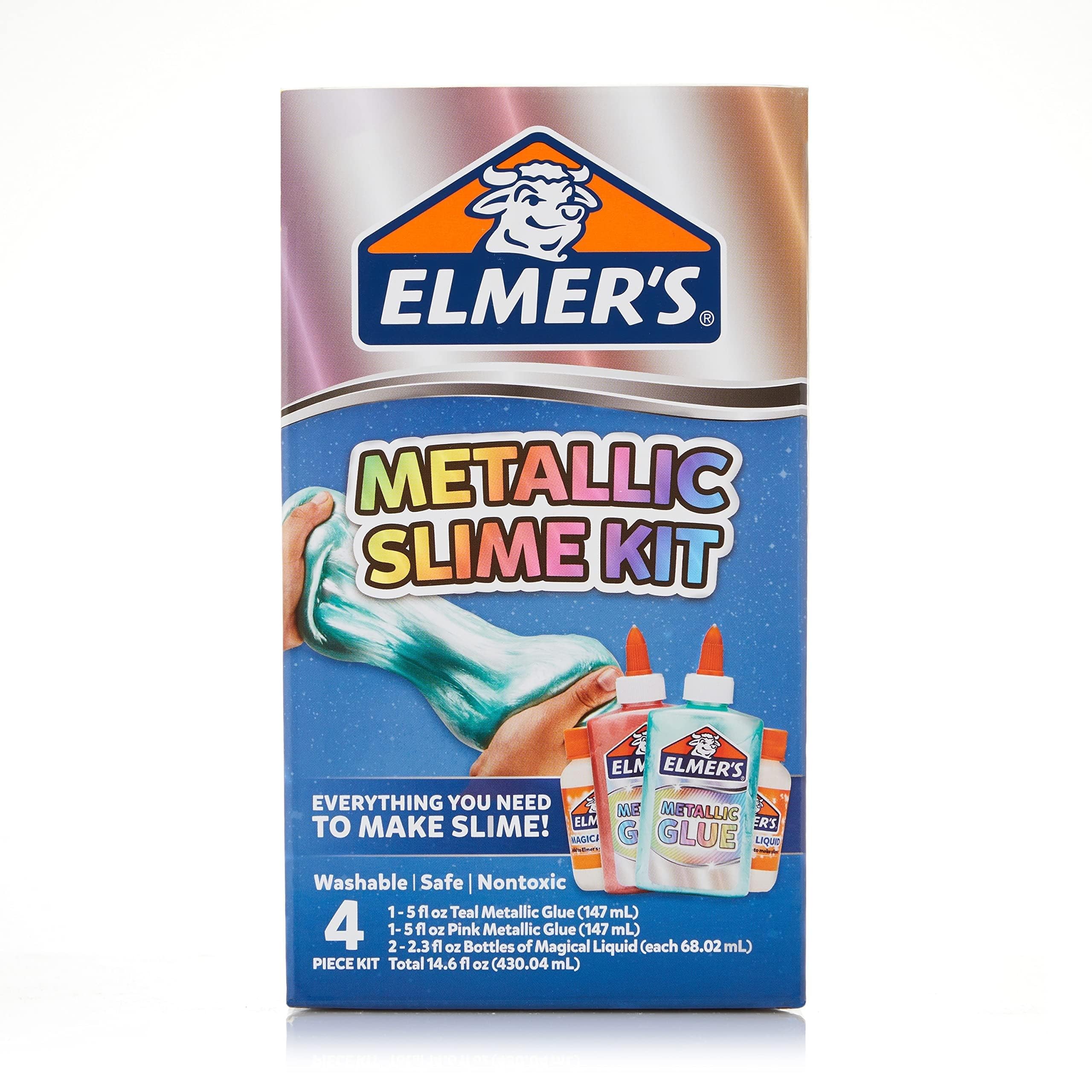 Foto 3 pulgar | Kit Slime Elmer's Metallic Con Pegamento Y Activador, 4 Piezas - Venta Internacional.