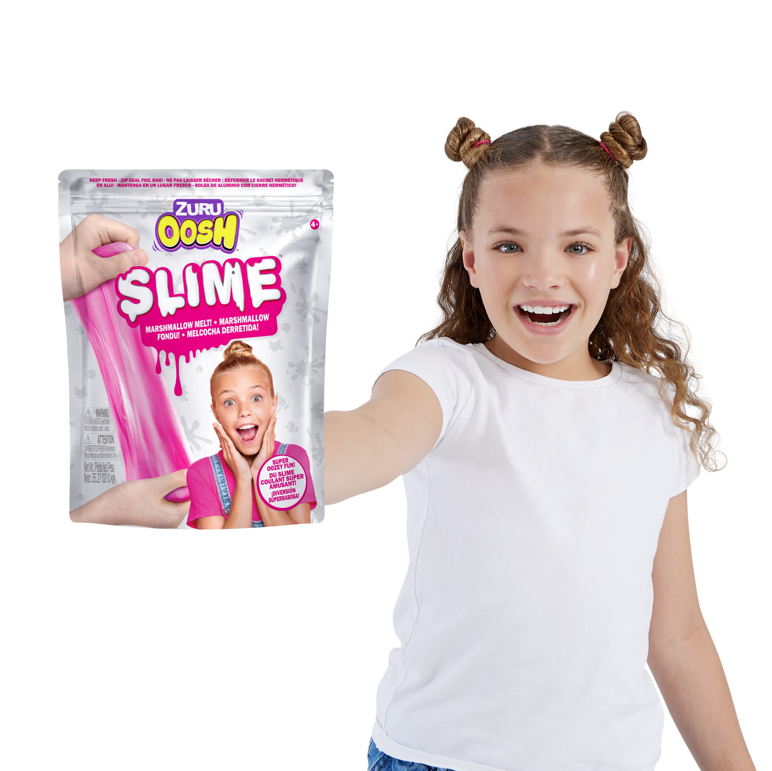 Foto 6 pulgar | Bolsa De Aluminio Grande Slime Zuru Oosh De 800 G, Rosa, Para Niñas Y Niños - Venta Internacional.