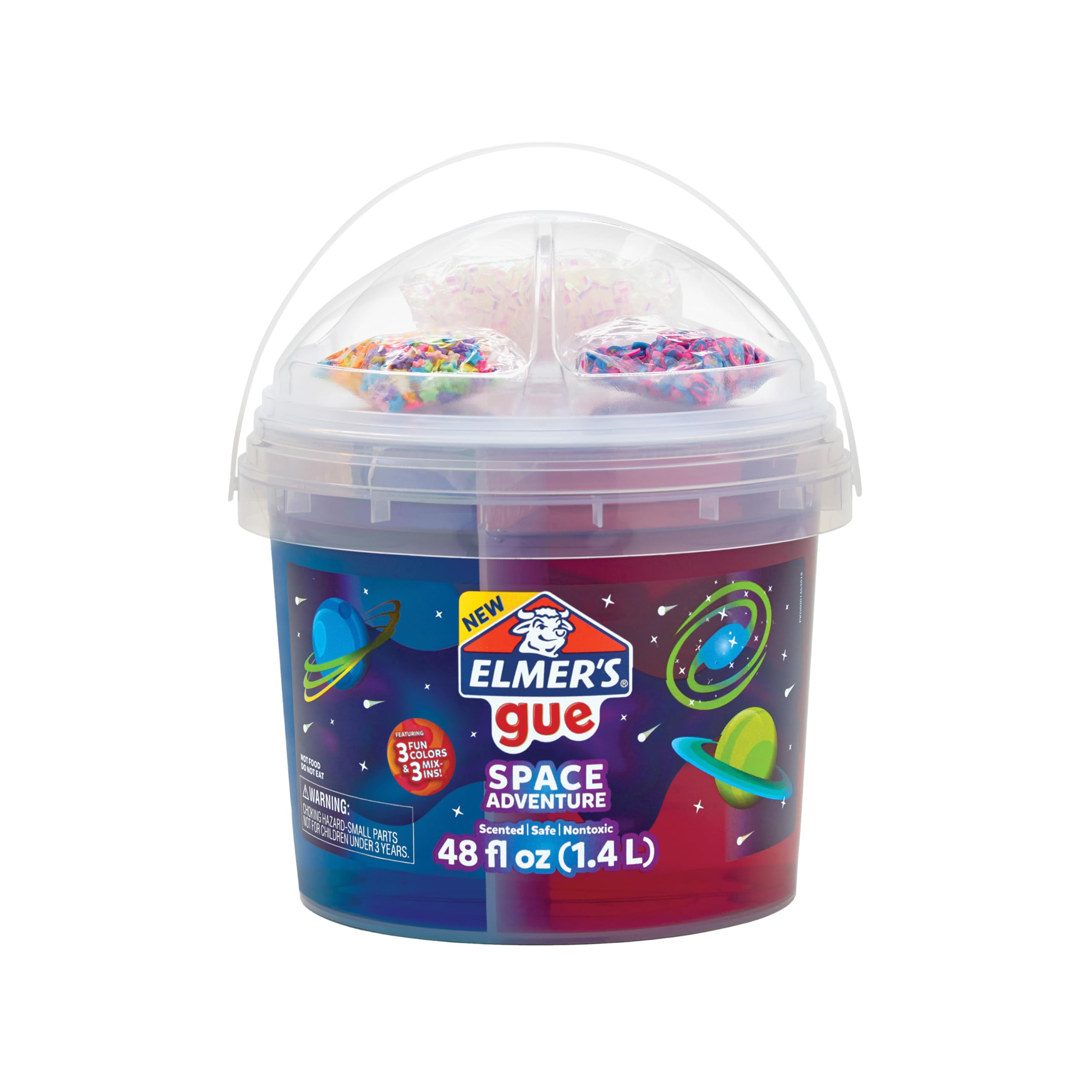 Foto 1 | Cubeta Para Limo Elmer's Gue Space Adventure Con 1,36 Kg De Limo - Venta Internacional.