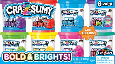 Foto 1 | Colección Slime Cra-z-slimy Bold & Brite, 8 Unidades, Más De 6 Años - Venta Internacional.