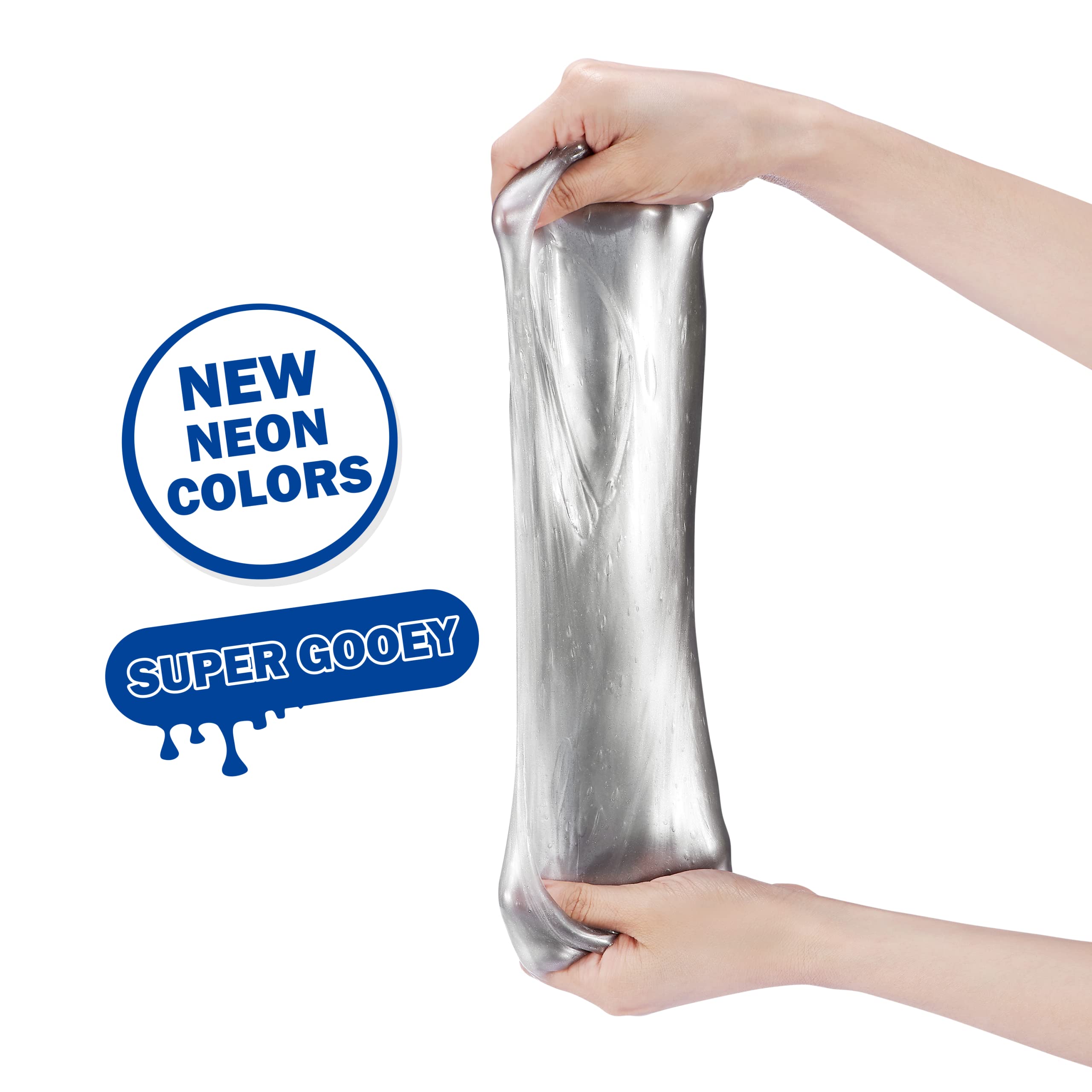 Foto 5 pulgar | Bolsa De Aluminio Grande Slime Zuru Oosh De 800 G, Plateada, Para Niñas Y Niños - Venta Internacional.