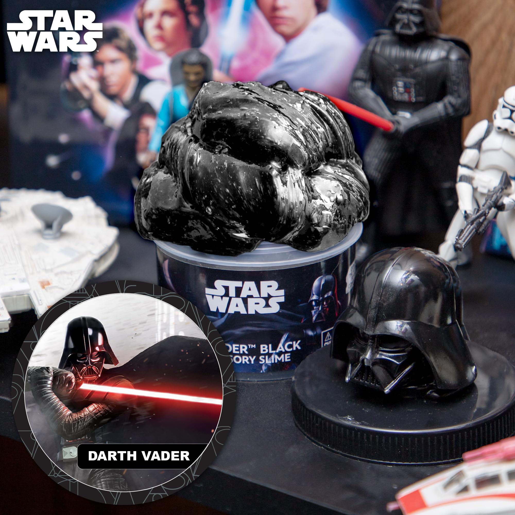 Foto 3 | Slime Kit Star Wars™ Galaxy Con Darth Vader, Paquete De 3 Unidades, Mandalorian - Venta Internacional.