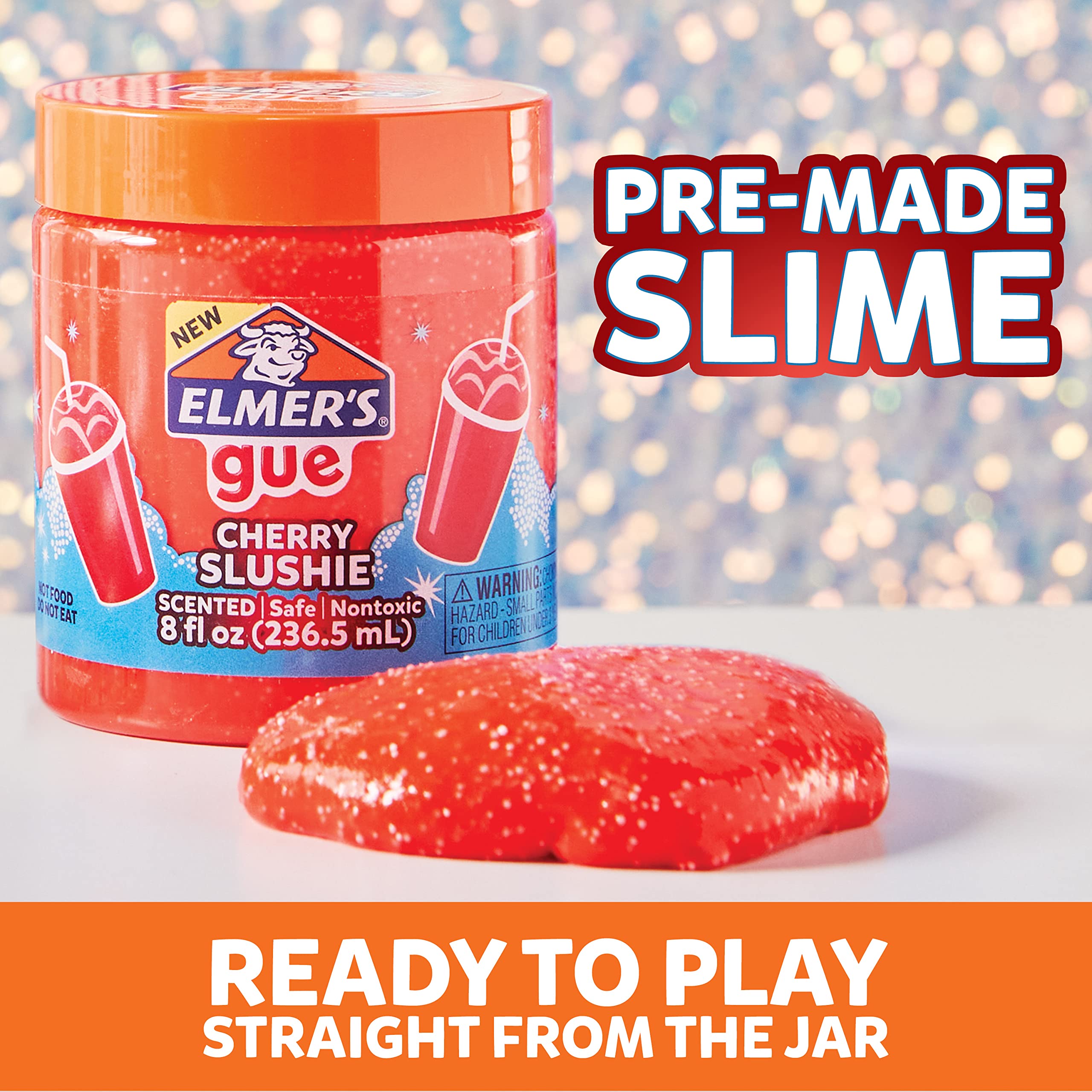 Foto 3 pulgar | Paquete De Variedades Prefabricado Slime Elmer's Gue Clear Glow Crunchy 4c - Venta Internacional.