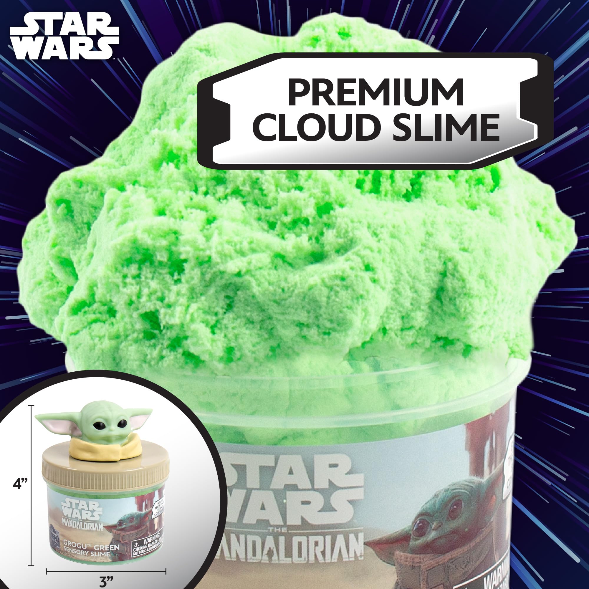 Foto 3 pulgar | Slime Star Wars The Mandalorian Grogu, 240 Ml, Prefabricado - Venta Internacional.