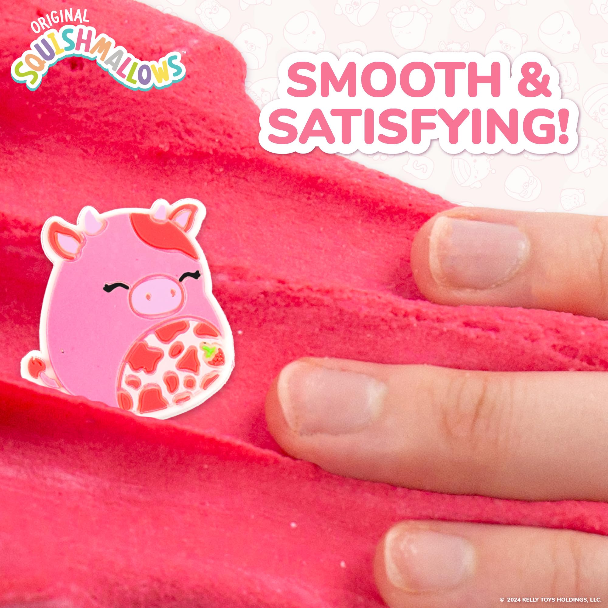 Foto 7 pulgar | Slime Squishmallows Original Calynda The Cow 240 Ml Con 3 Complementos - Venta Internacional.