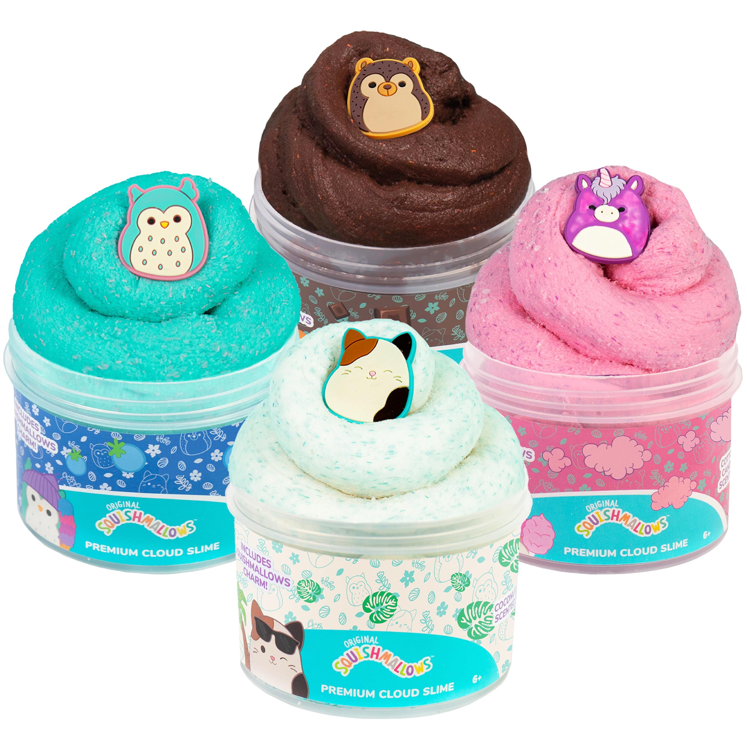 Foto 1 | Slime Squishmallows Premium Perfumado, Paquete De 4 Unidades, 240 Ml, Con Complementos - Venta Internacional.