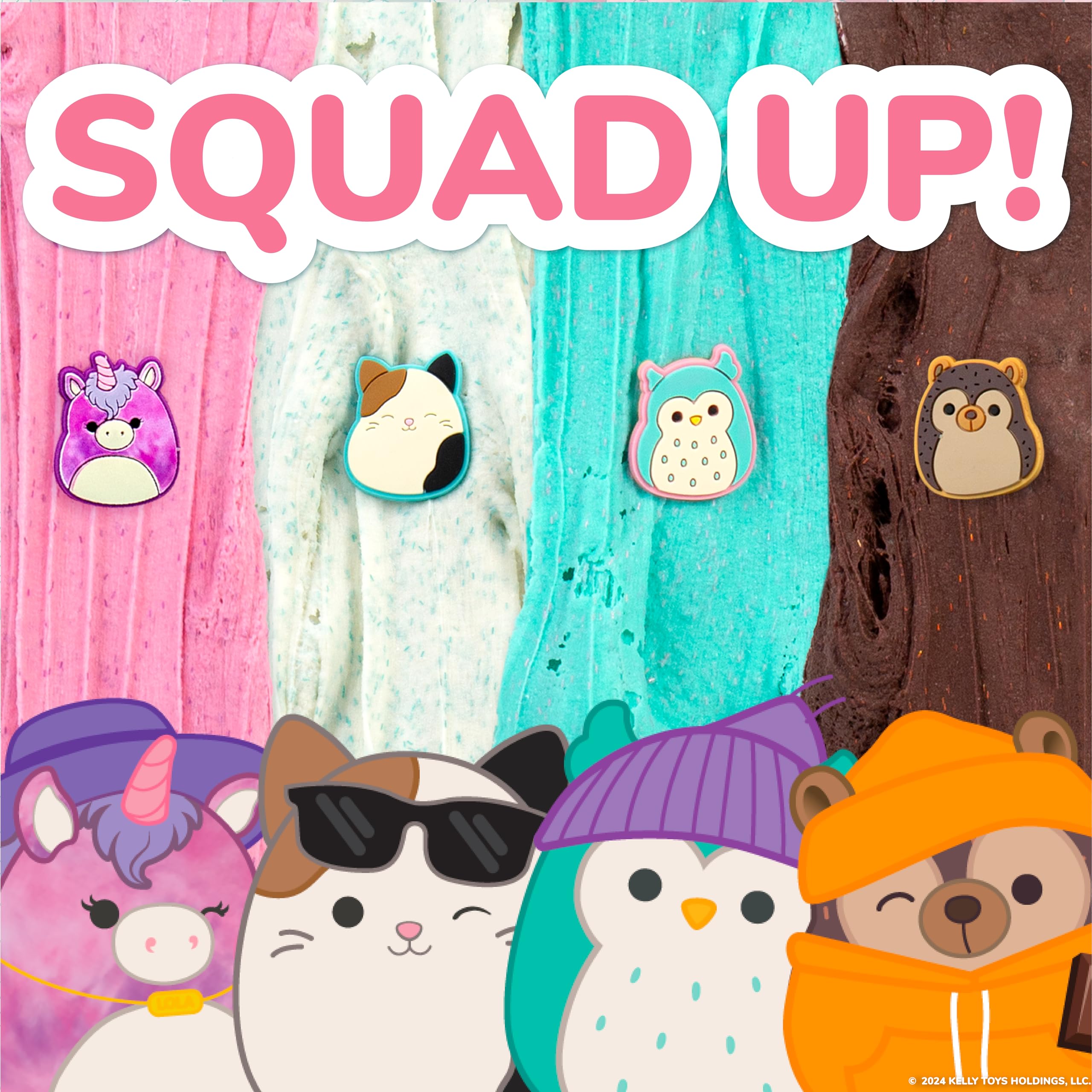 Foto 5 | Slime Squishmallows Premium Perfumado, Paquete De 4 Unidades, 240 Ml, Con Complementos - Venta Internacional.