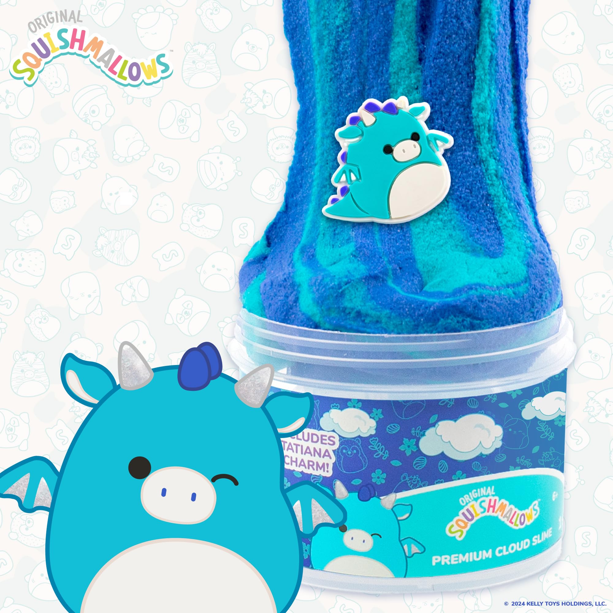 Foto 2 | Slime Squishmallows Con Aroma A Tatiana The Dragon, 240 Ml, Con Acc - Venta Internacional.