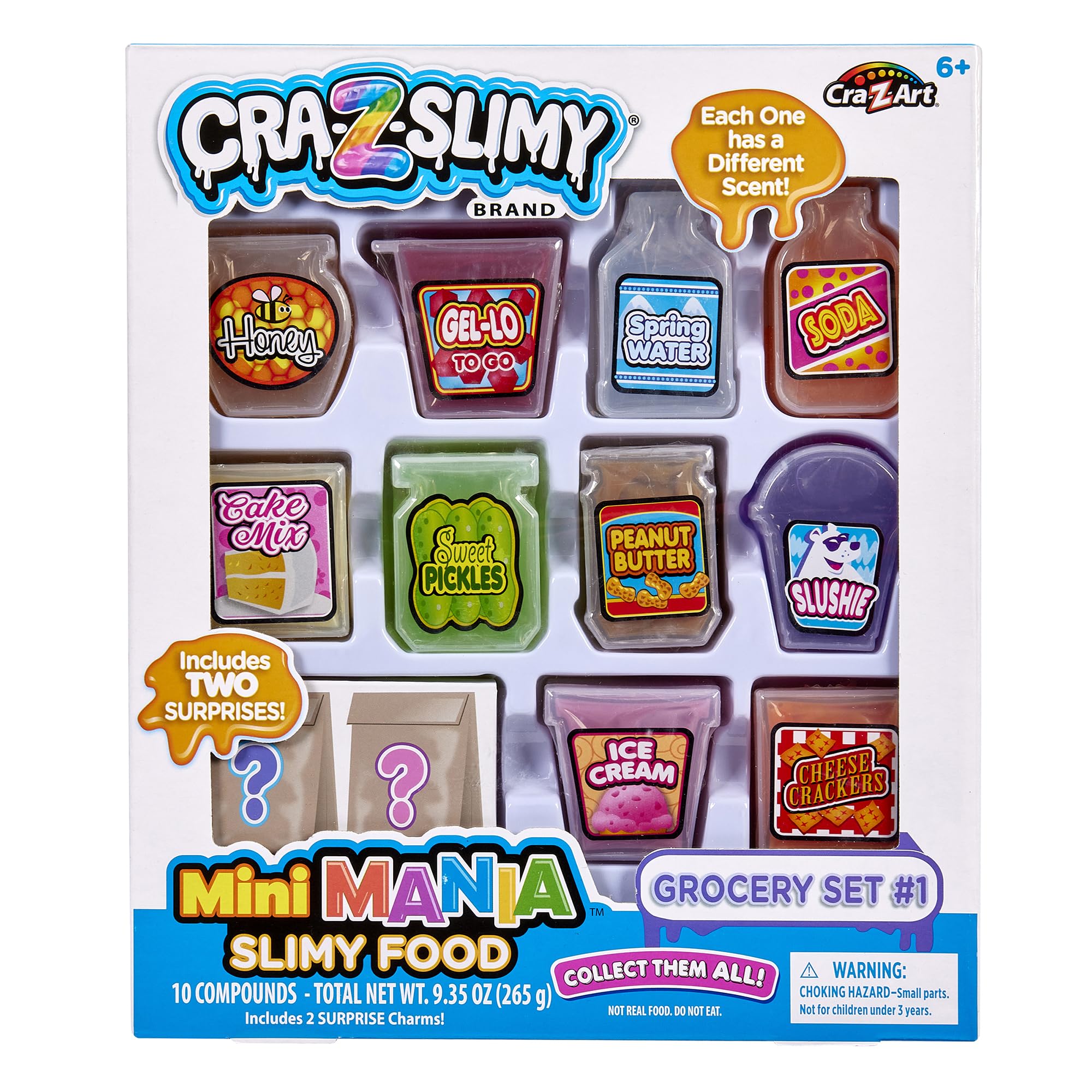 Foto 1 | Set De Limos Cra-z-slimy Mini Mania Grocery 1 Con 10 Limos - Venta Internacional.