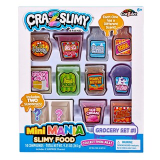 Foto 1 | Set De Limos Cra-z-slimy Mini Mania Grocery 1 Con 10 Limos - Venta Internacional.
