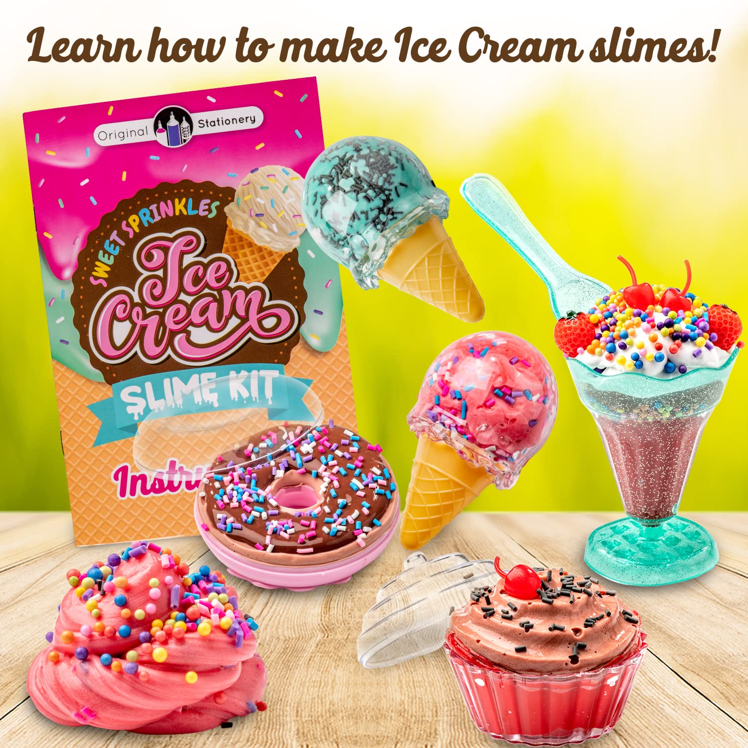 Foto 3 pulgar | Helado Slime Kit Original Stationery Sweet Sprinkles - Venta Internacional.