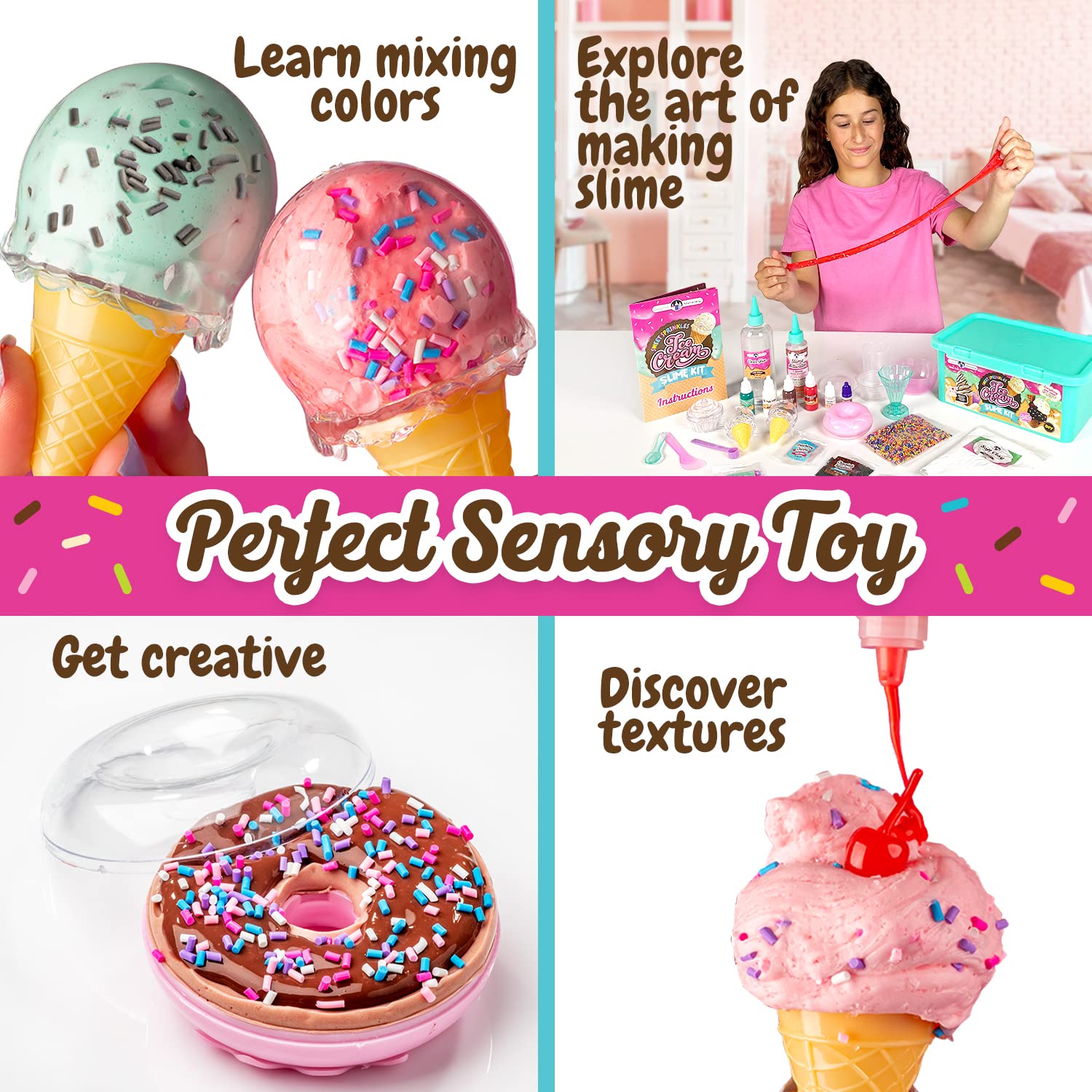Foto 6 pulgar | Helado Slime Kit Original Stationery Sweet Sprinkles - Venta Internacional.