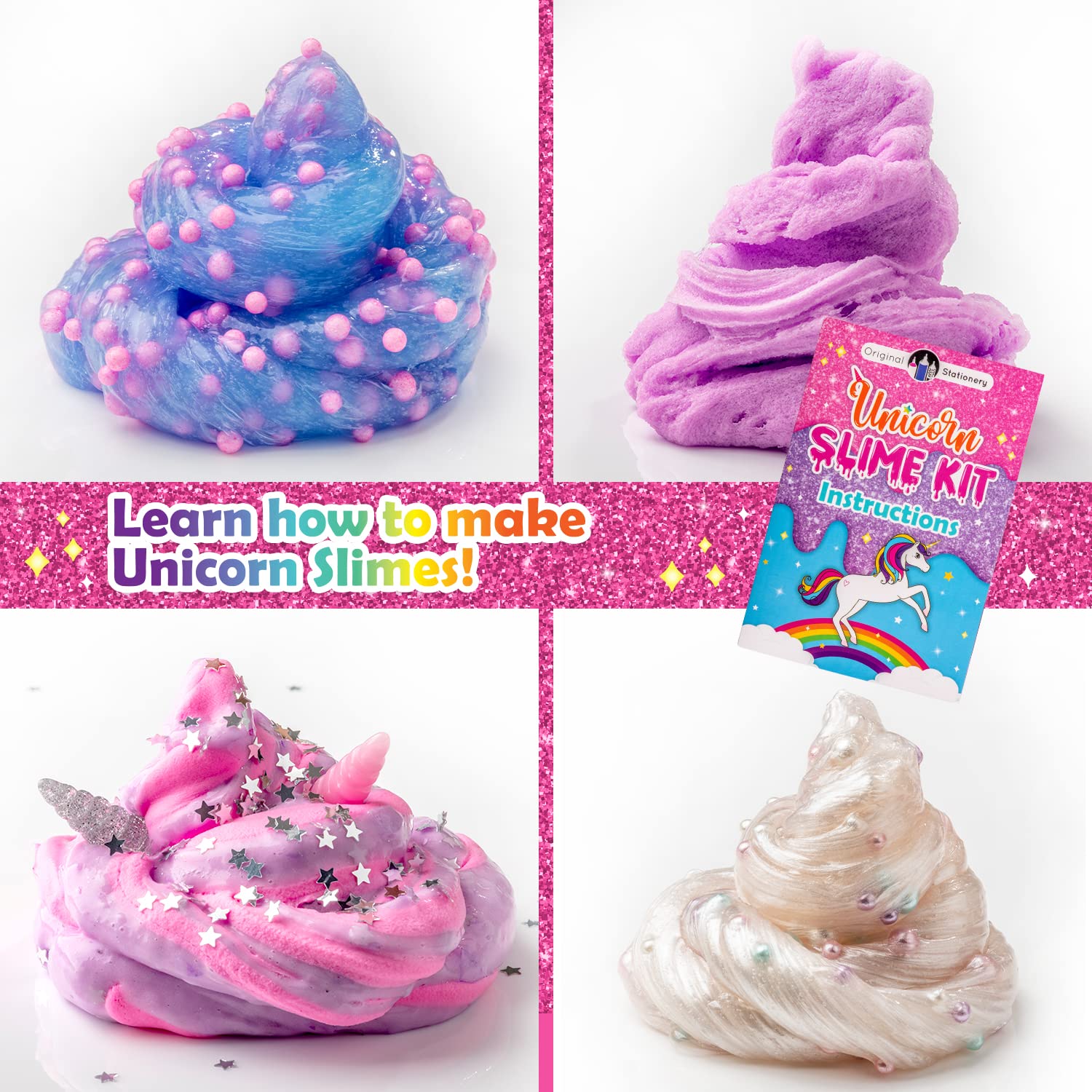 Foto 2 | Unicornio De Papelería Original De Slime Kit Para Niñas De 10 A 12 Años - Venta Internacional.