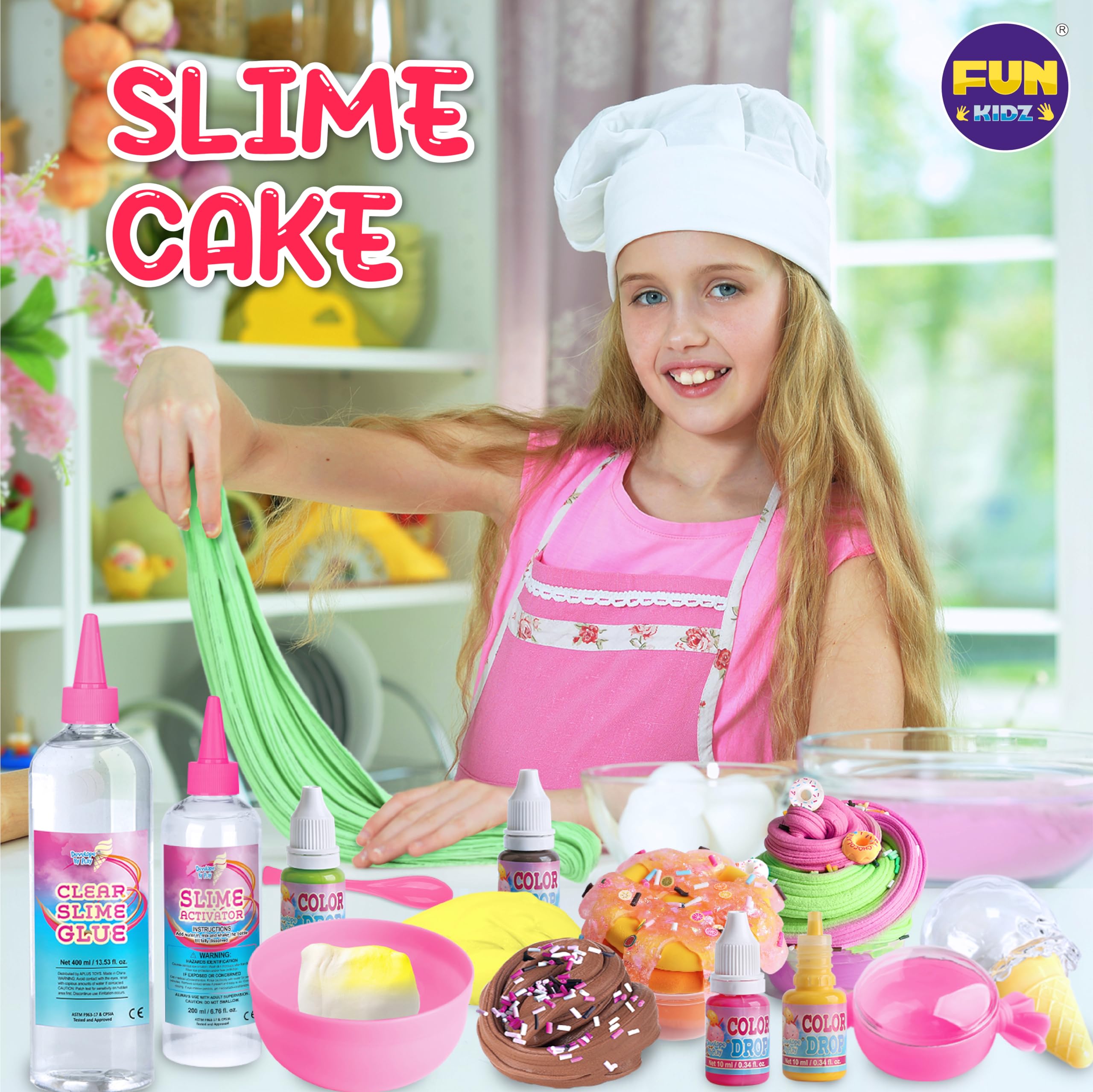 Foto 2 | Kit Para Hacer Limo Funkidz Ice Cream Butter Slime Girls 8-12 - Venta Internacional.