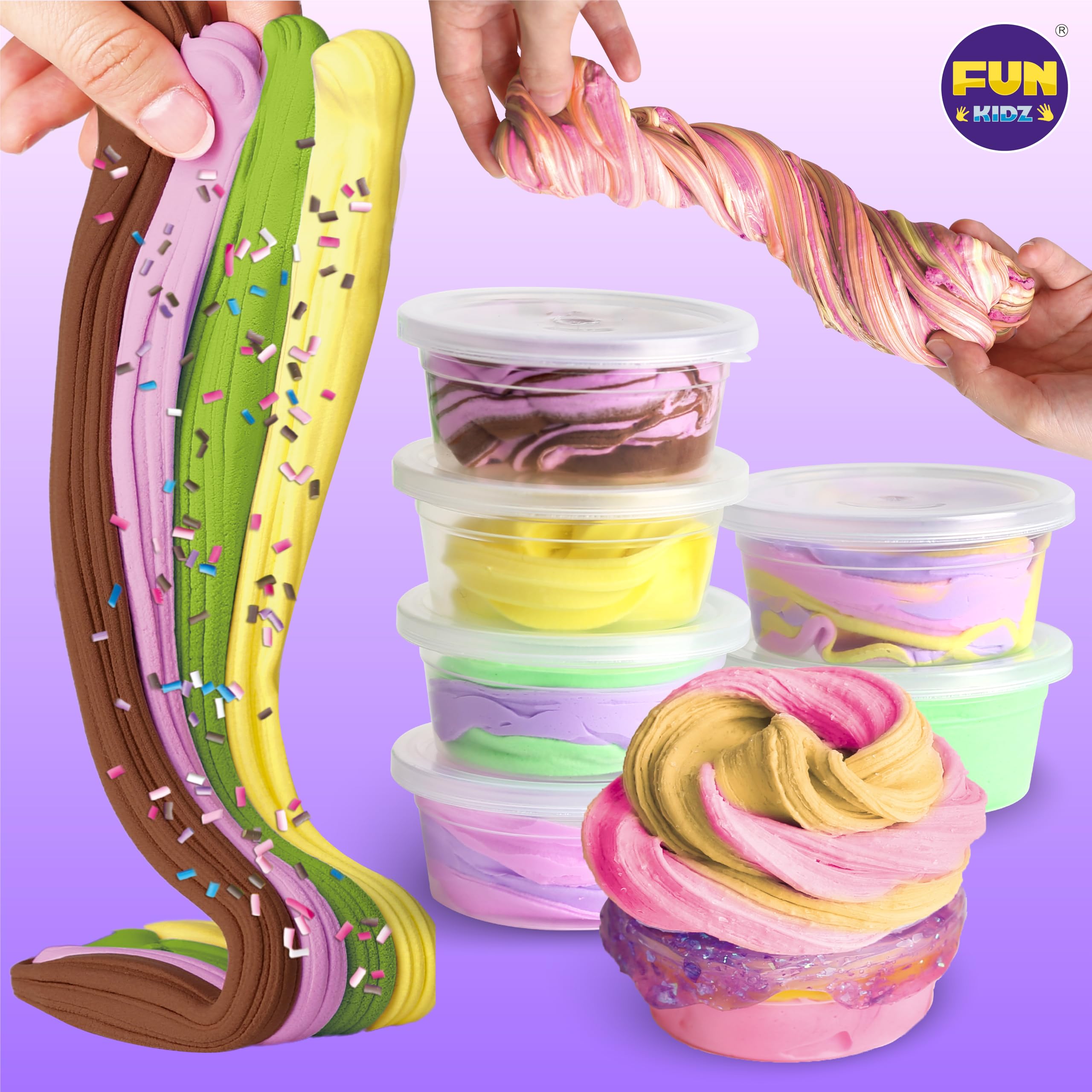 Foto 7 | Kit Para Hacer Limo Funkidz Ice Cream Butter Slime Girls 8-12 - Venta Internacional.