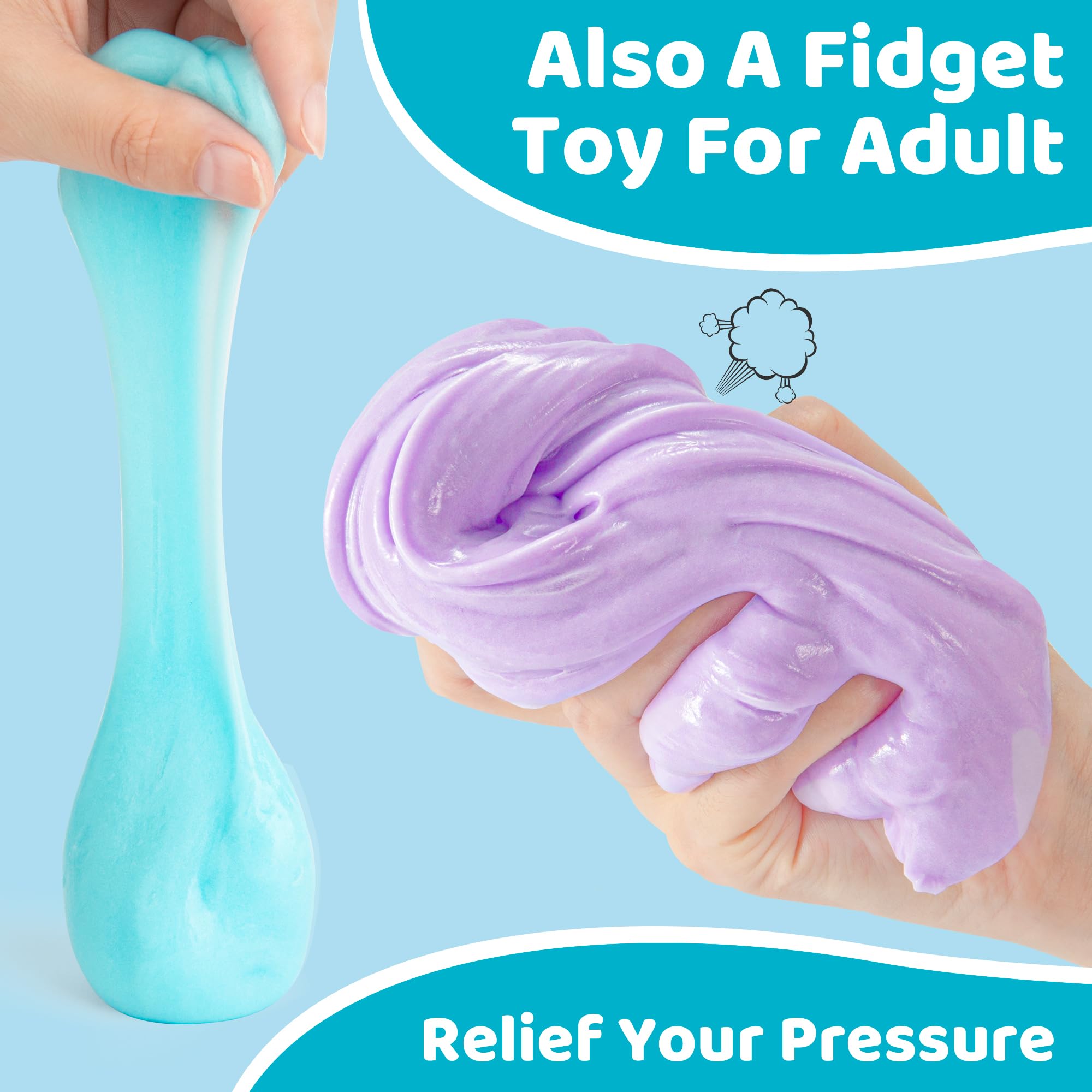 Foto 7 pulgar | Slime Kit Yasant Safe Fluffy Stress Relief Para Niños, Paquete De 6 - Venta Internacional.