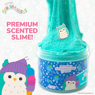 Foto 2 | Slime Squishmallows Winston The Owl Con Aroma A Frambuesa Azul, 240 Ml - Venta Internacional.