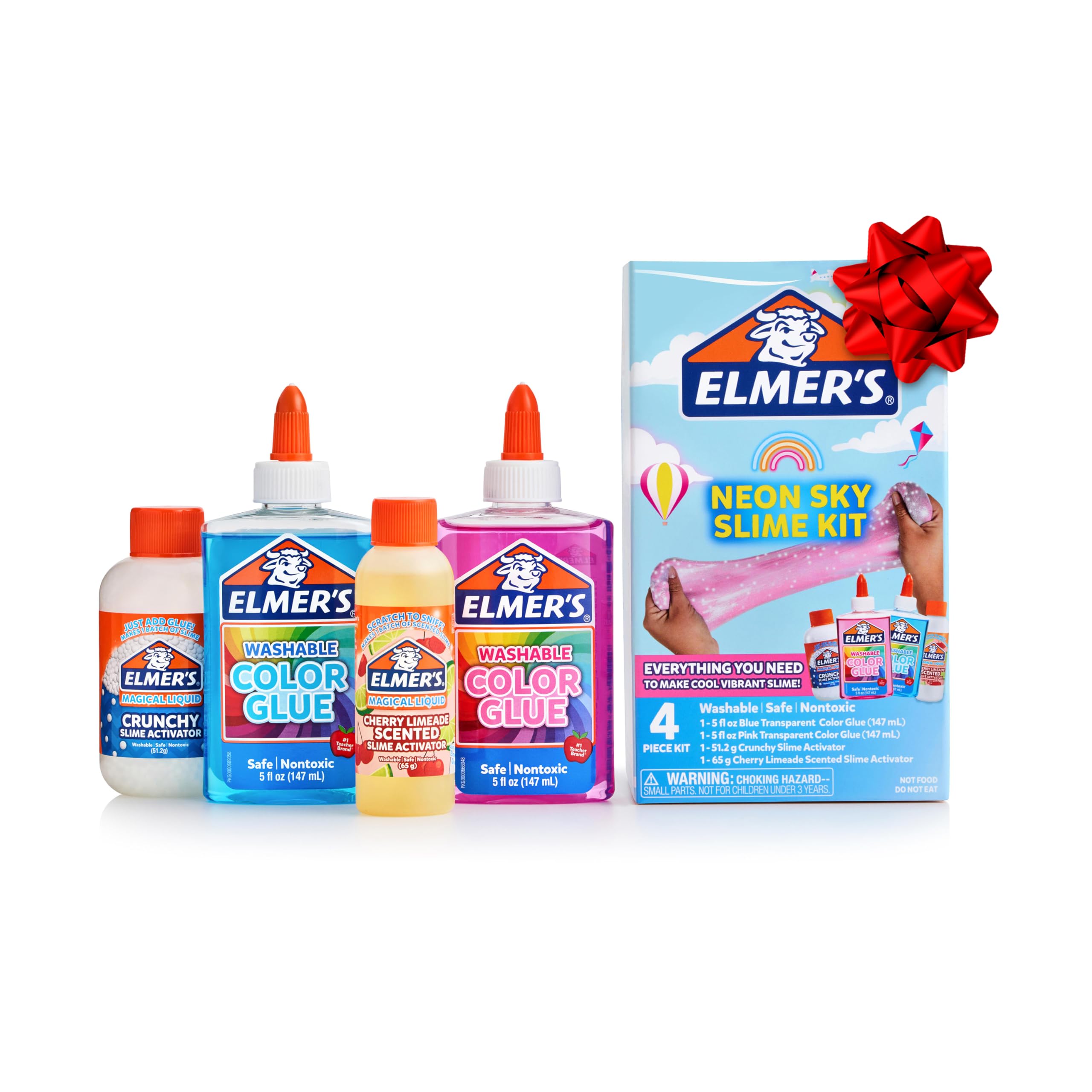 Kit Slime Elmer's Neon Sky con Pegamento Transparente y Activadores - Venta Internacional