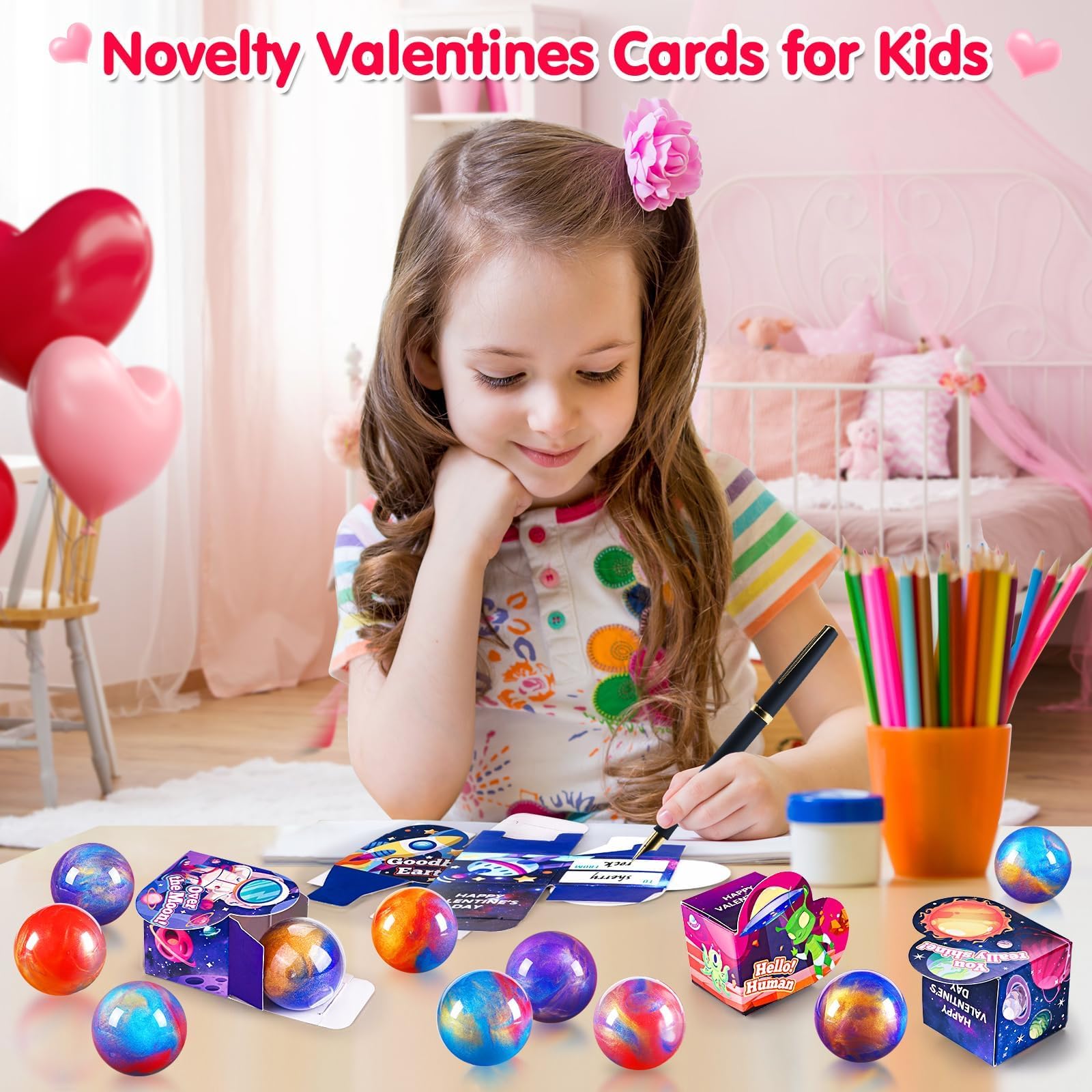 Foto 3 pulgar | Regalos Para El Día De San Valentín, Kits Galaxy Slime Ball, Paquete De 30 Unidades Para Niños - Venta Internacional.