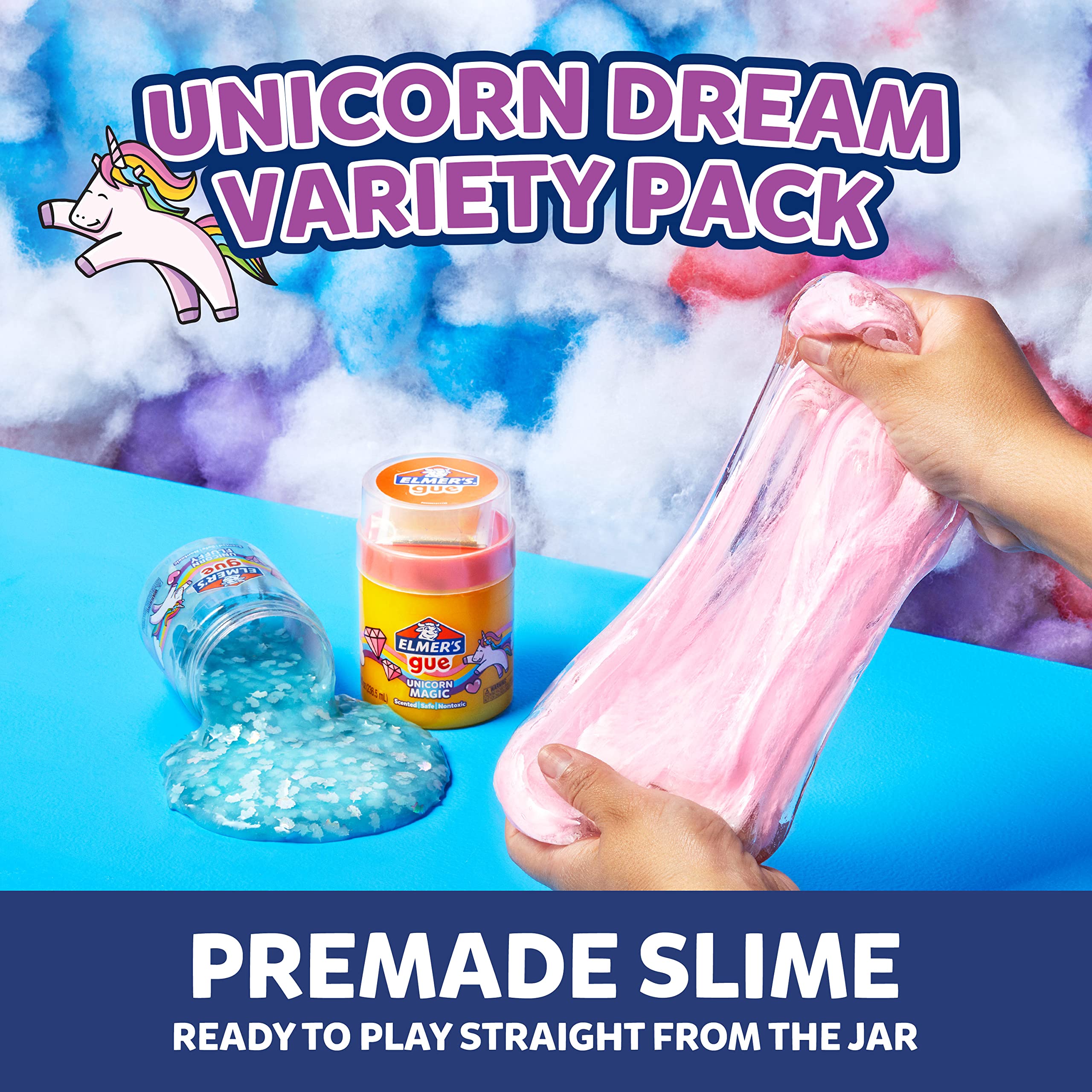 Foto 6 pulgar | Kit De Limo Elmer's Gue Premade Unicorn Dream, 3 Unidades - Venta Internacional.