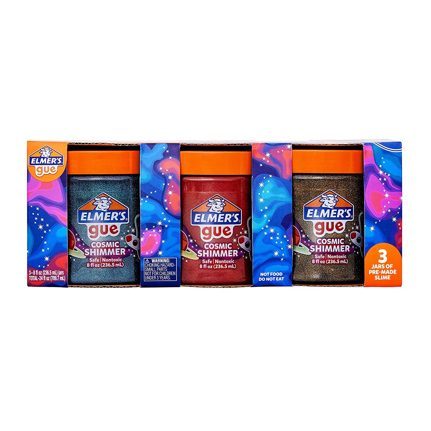Foto 1 | Gue Cosmic Shimmer Glitter De Slime Elmer's, Paquete Variado De 3 Unidades - Venta Internacional.