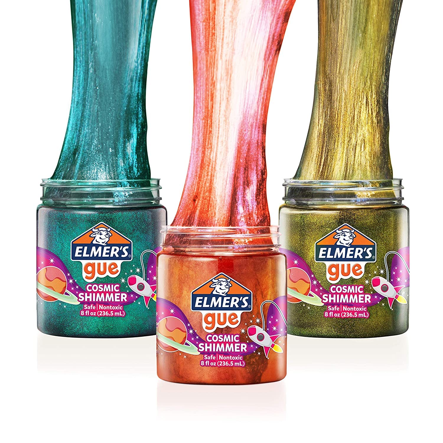 Foto 3 pulgar | Gue Cosmic Shimmer Glitter De Slime Elmer's, Paquete Variado De 3 Unidades - Venta Internacional.