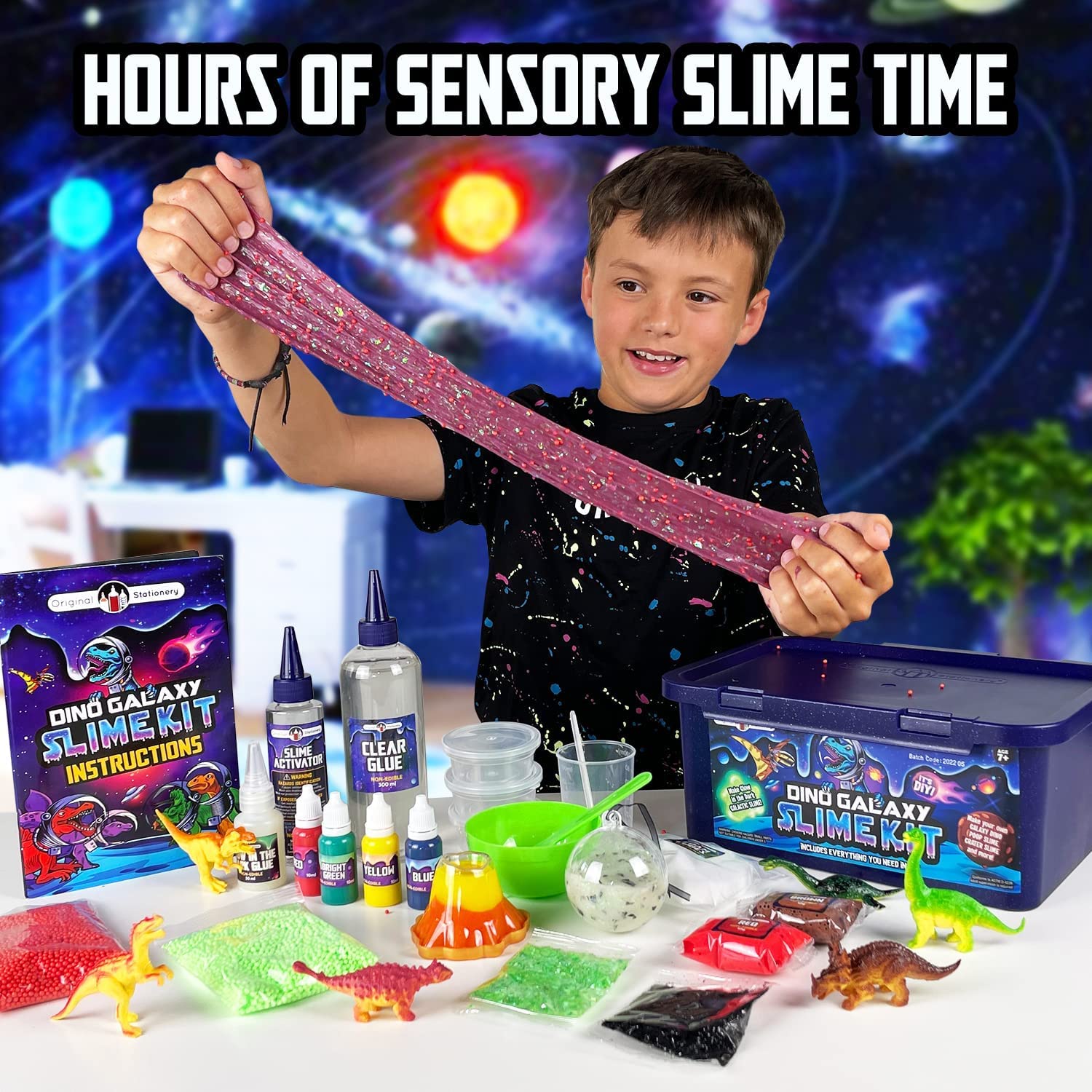 Foto 3 pulgar | Slime Kit De Papelería Original Con Diseño De Dinosaurio Que Brilla En La Oscuridad - Venta Internacional.