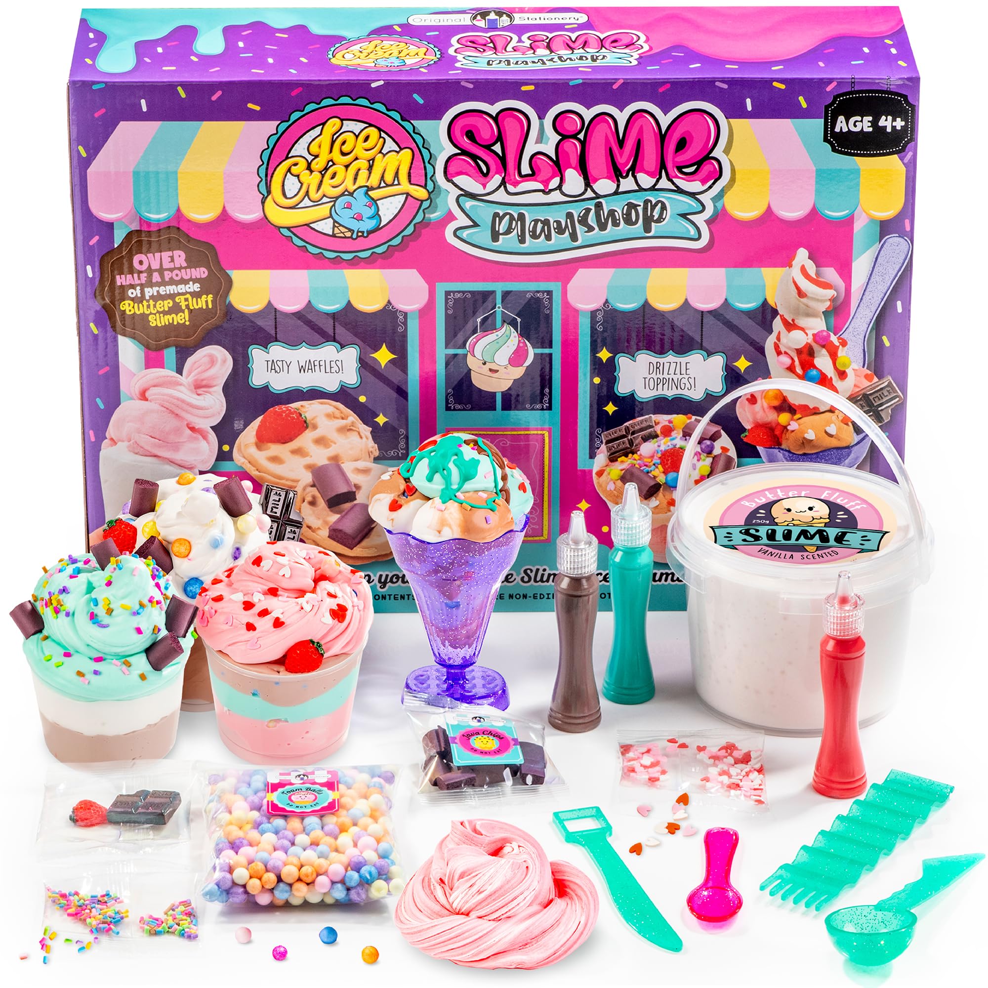 Foto 2 pulgar | Slime Kit Original Stationery Ice Cream Playshop Con Limo Prefabricado - Venta Internacional.