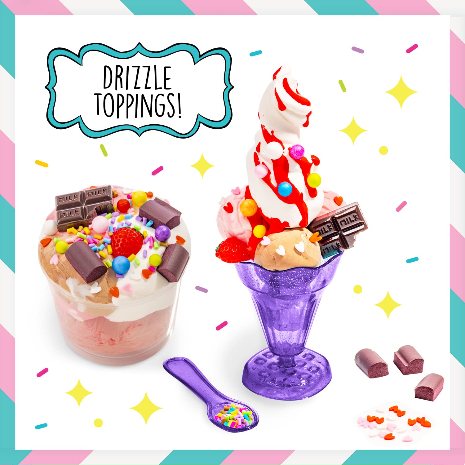 Foto 3 pulgar | Slime Kit Original Stationery Ice Cream Playshop Con Limo Prefabricado - Venta Internacional.