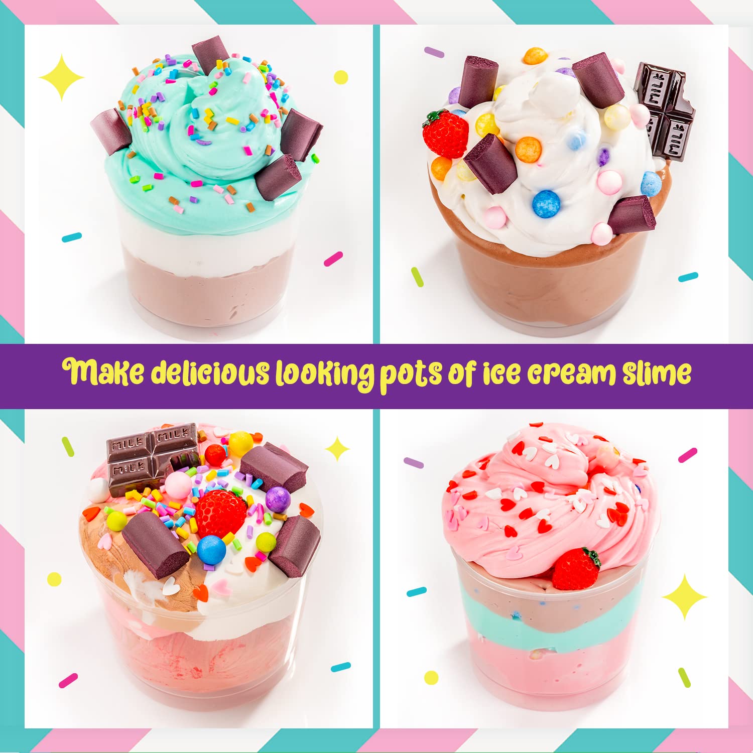 Foto 5 pulgar | Slime Kit Original Stationery Ice Cream Playshop Con Limo Prefabricado - Venta Internacional.