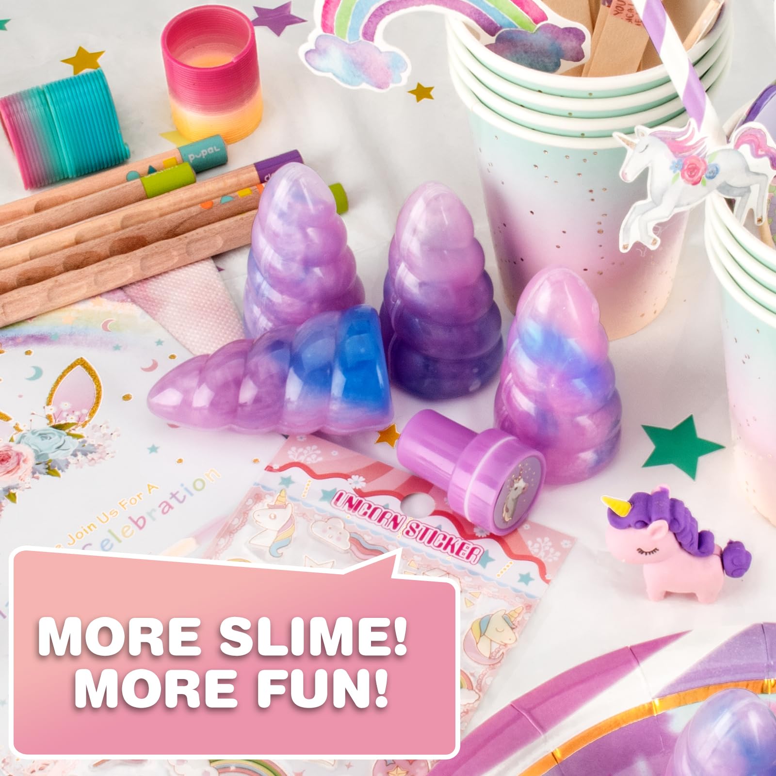 Foto 7 pulgar | Slime Kit Byonebye Unicorn, Paquete De 36 Unidades, Antiadherentes Y Elásticos - Venta Internacional.