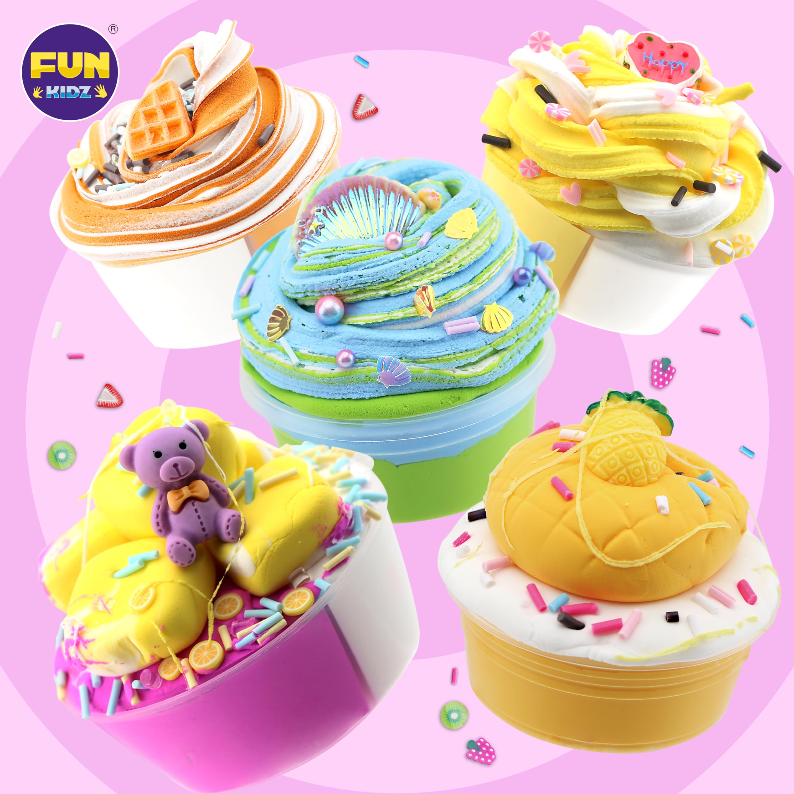 Foto 4 pulgar | Mantequilla Para Magdalenas Slime Kit Funkidz, 36 Paquetes De 140 Ml Para Niñas - Venta Internacional.