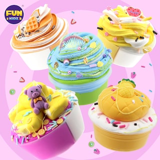 Foto 3 | Mantequilla Para Magdalenas Slime Kit Funkidz, 36 Paquetes De 140 Ml Para Niñas - Venta Internacional.