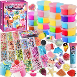Foto 6 | Mantequilla Para Magdalenas Slime Kit Funkidz, 36 Paquetes De 140 Ml Para Niñas - Venta Internacional.