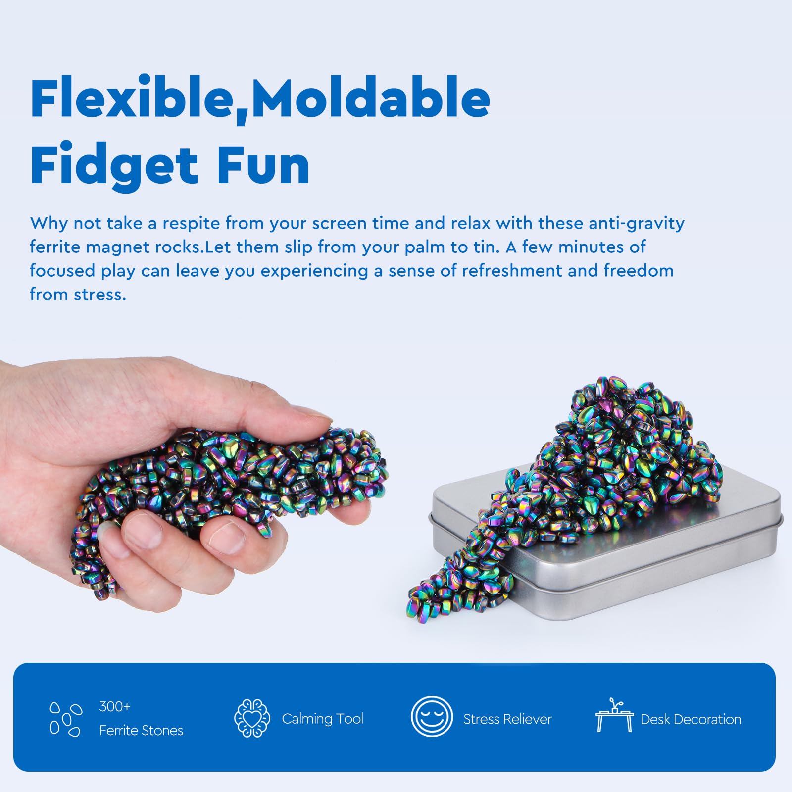 Foto 3 | Masilla De Ferrita Original Fidget Toy Dyrdm 300+ Para Aliviar El Estrés - Venta Internacional.