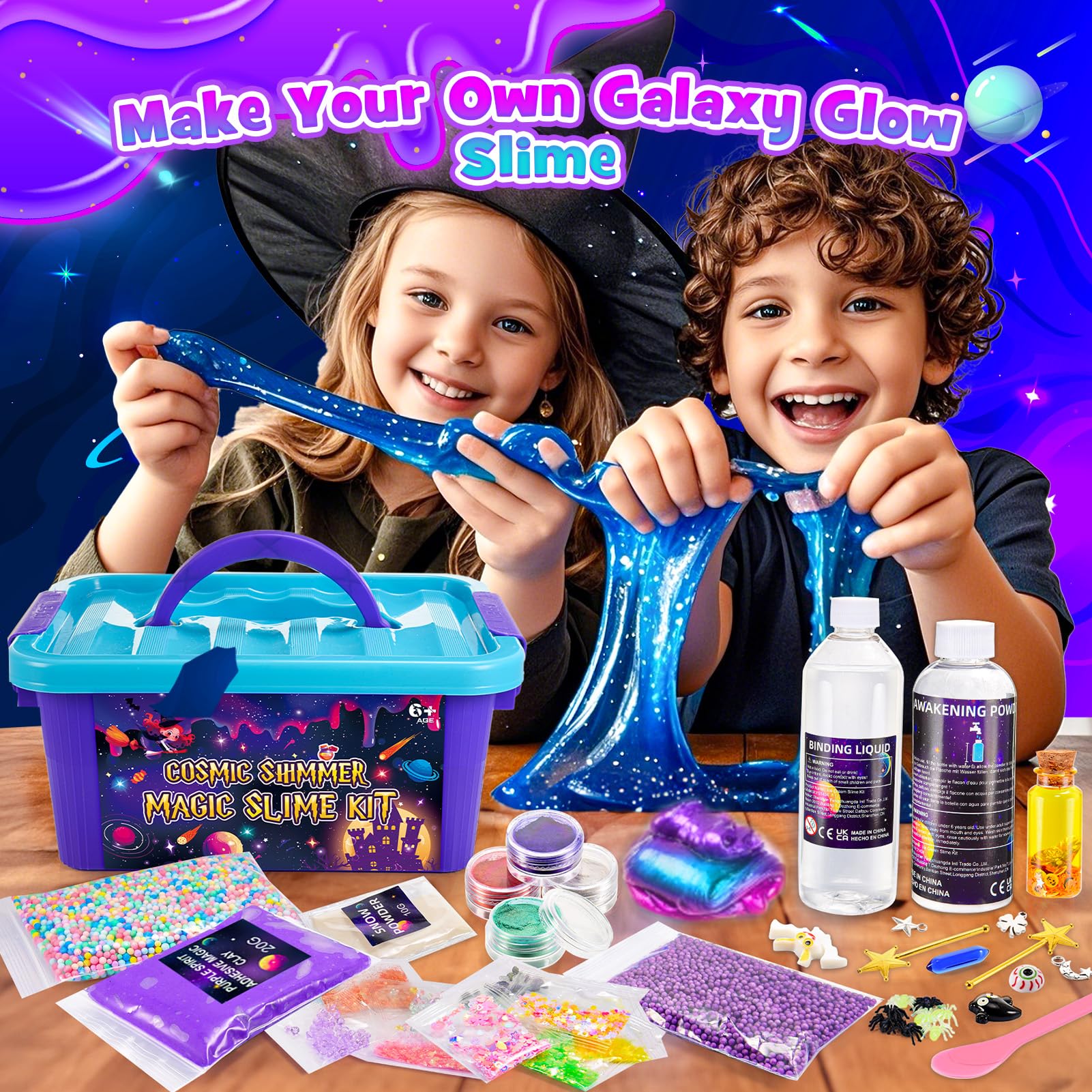 Foto 3 pulgar | Kit De Limo Hchildhood Magic Galaxy Slime Making, 1 Litro, De 6 A 12 Años - Venta Internacional.