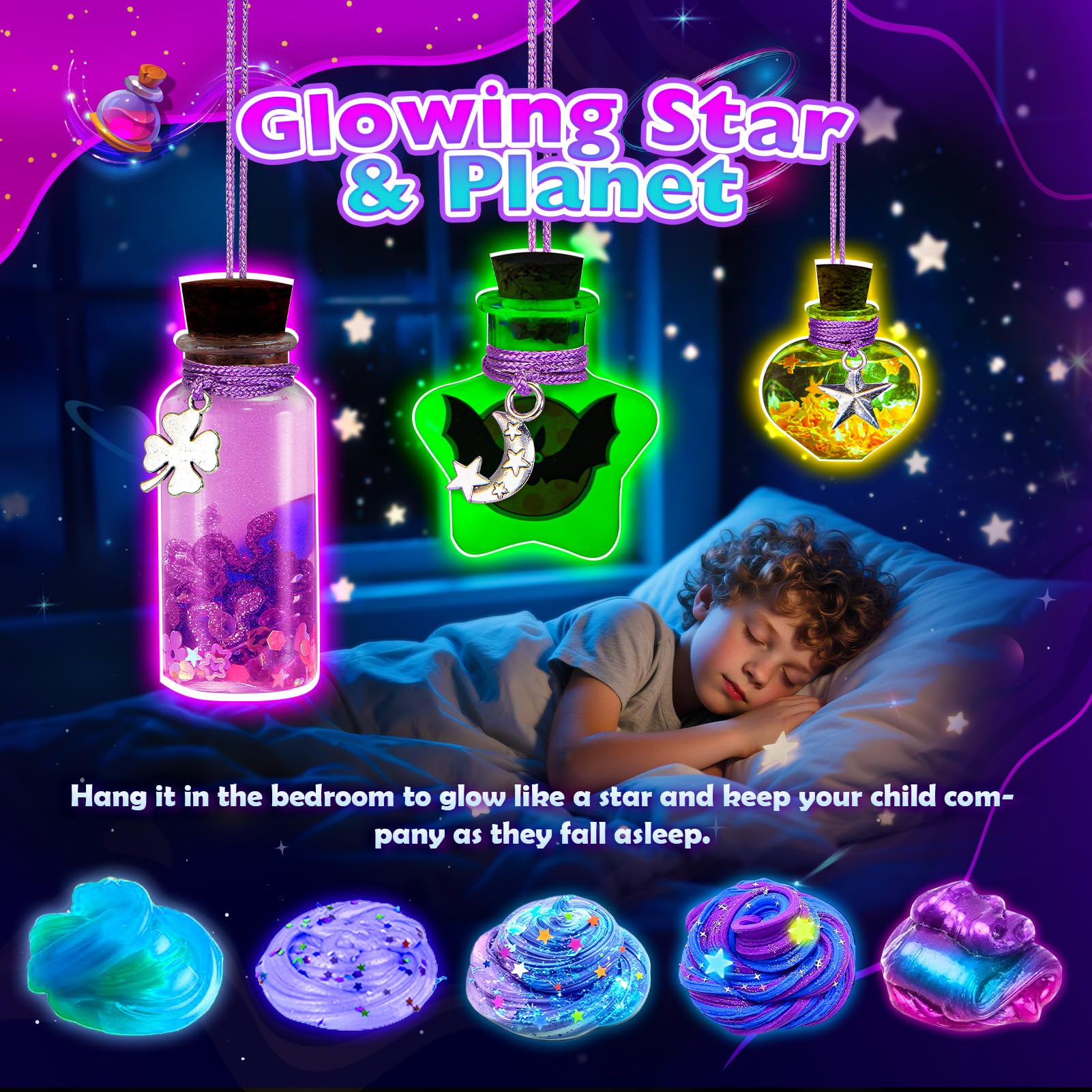 Foto 6 pulgar | Kit De Limo Hchildhood Magic Galaxy Slime Making, 1 Litro, De 6 A 12 Años - Venta Internacional.