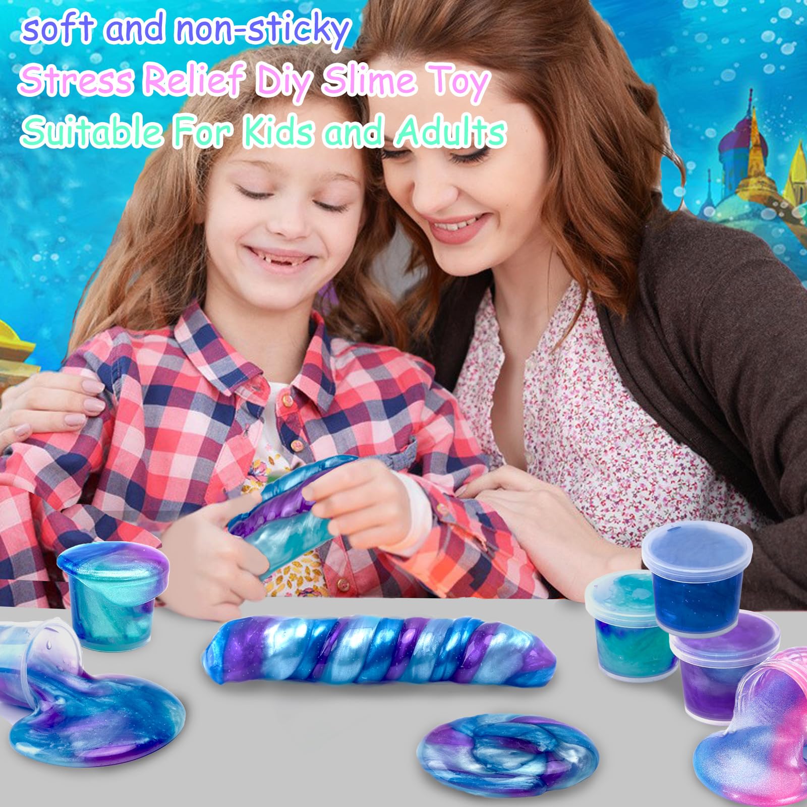 Foto 4 pulgar | Slime Hfchupin Galaxy Mermaid 24 Piezas-Venta Internacional