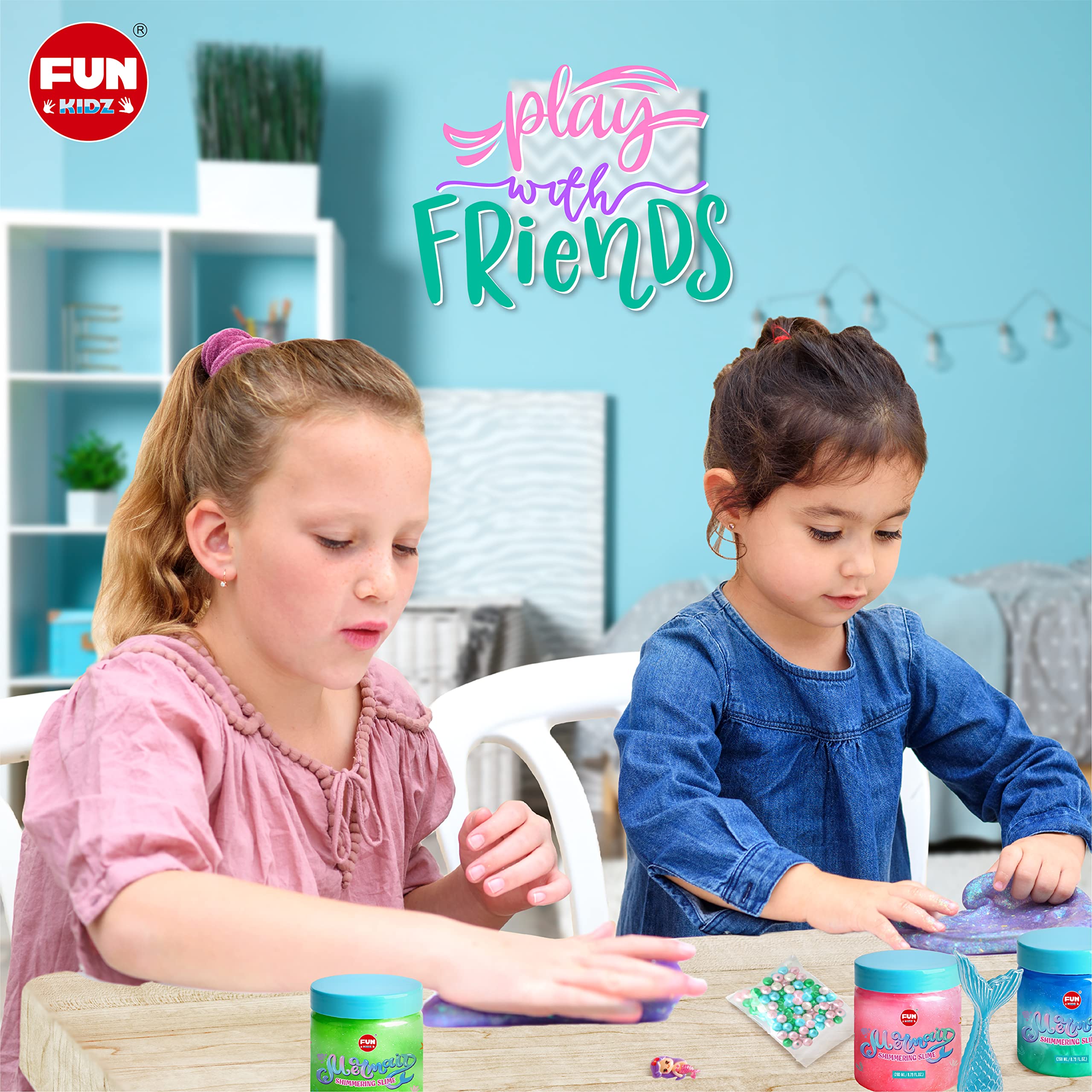 Foto 6 pulgar | Slime Toy Fun Kidz Summer Mermaid, 1 Litro, Para Niñas De 6 A 8 Años - Venta Internacional.