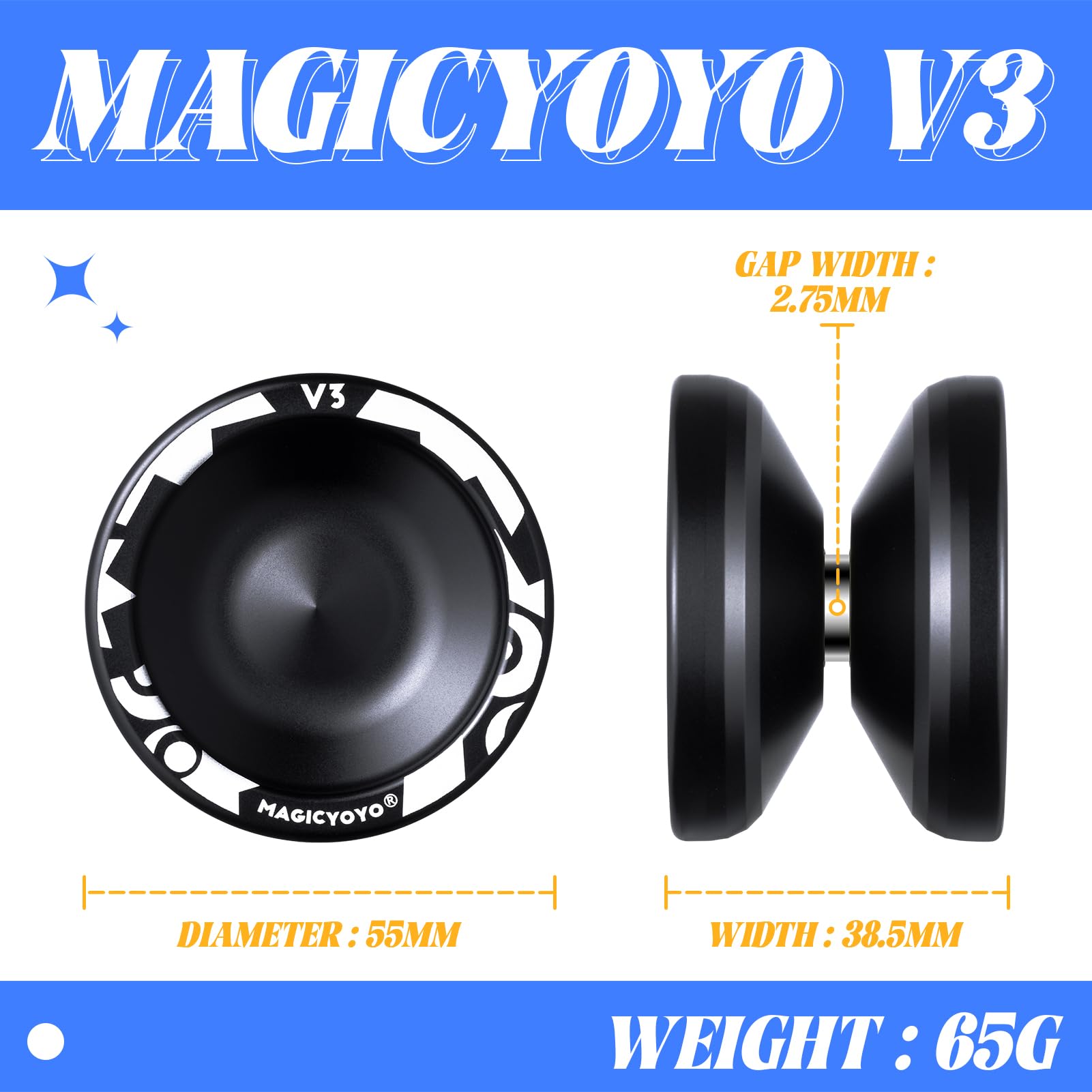 Foto 5 | Yoyo Magicyoyo Negro-Venta Internacional