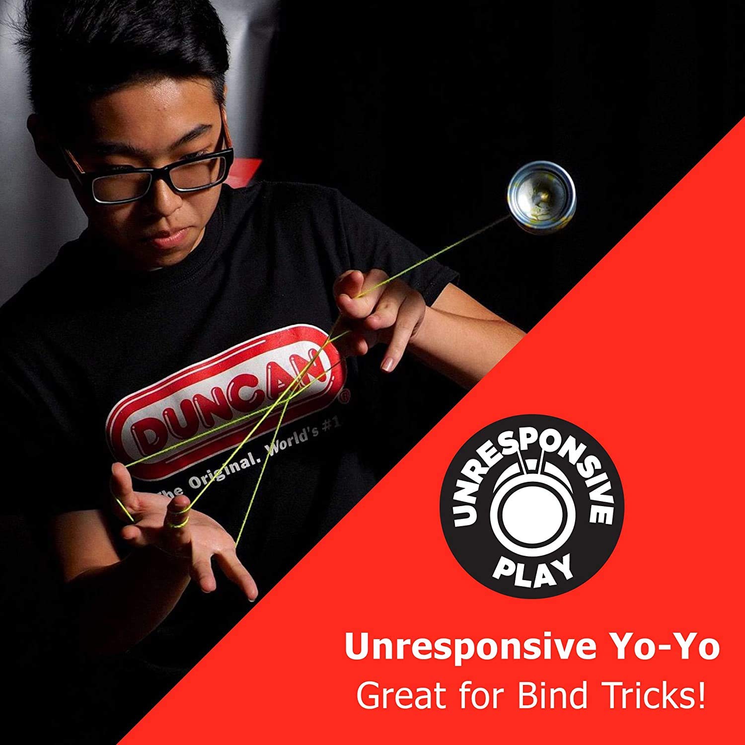 Foto 5 pulgar | Yoyo Duncan Toys Windrunner No Responde Aluminio Rojo - Dorado - Venta Internacional