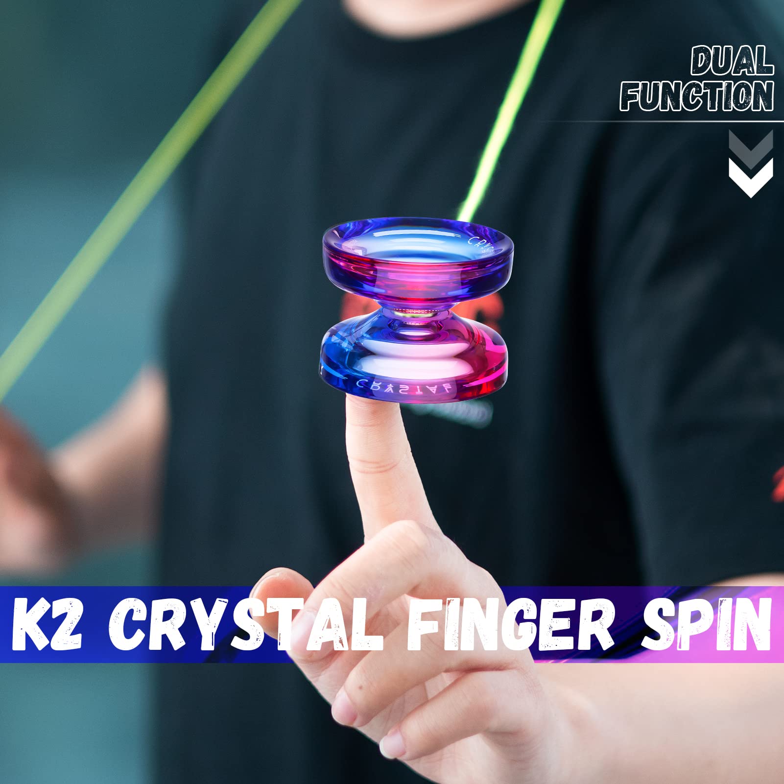 Foto 3 pulgar | Yoyo Magicyoyo K2 Crystal Purple Rose Gradient Para Niños - Venta Internacional.