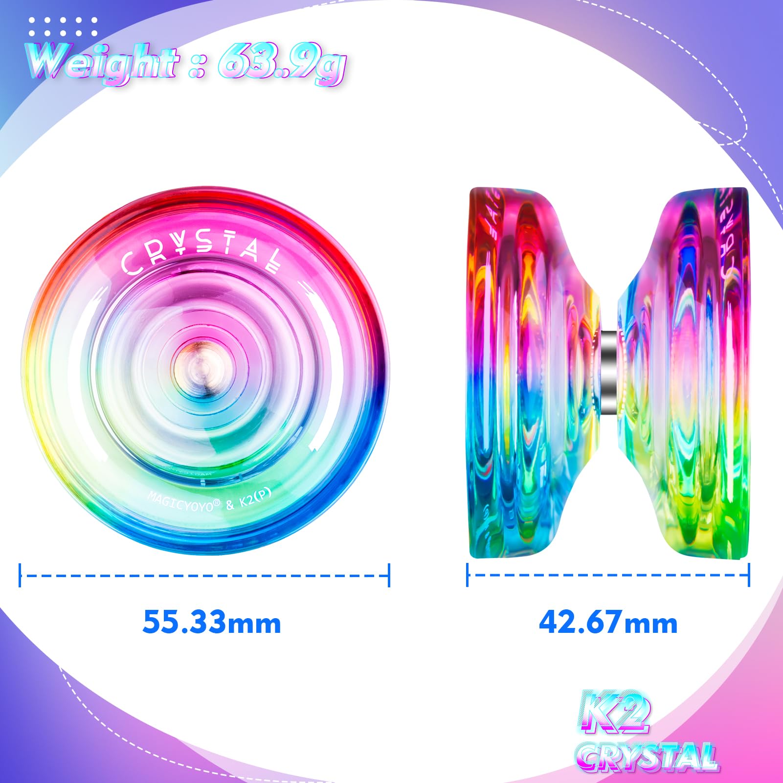 Foto 5 pulgar | Yo-yo Magicyoyo Crystal K2 Responsive Para Niños Con Accesorios - Venta Internacional.