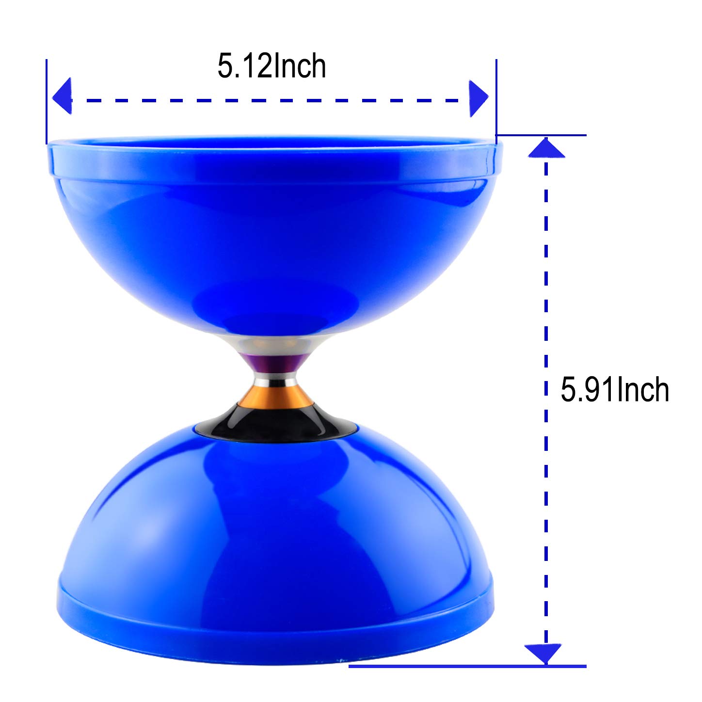 Foto 4 pulgar | Triple Rodamiento Diabolo Magicyoyo Pro, Tamaño Mediano, 13 Cm, Azul - Venta Internacional.