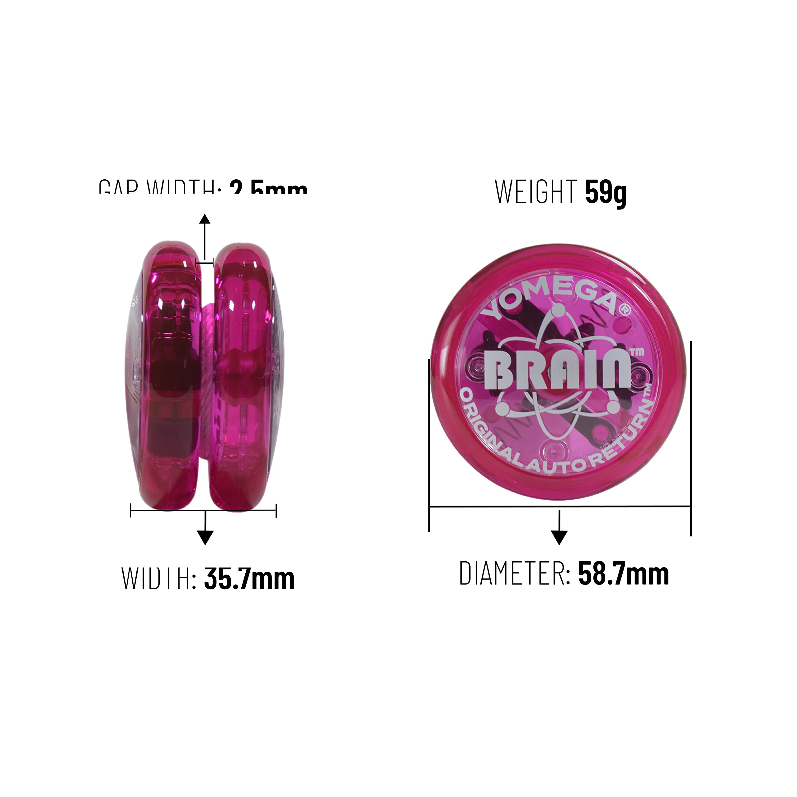 Foto 7 pulgar | Yoyo Yomega The Original Brain Professional Rosa - Venta Internacional
