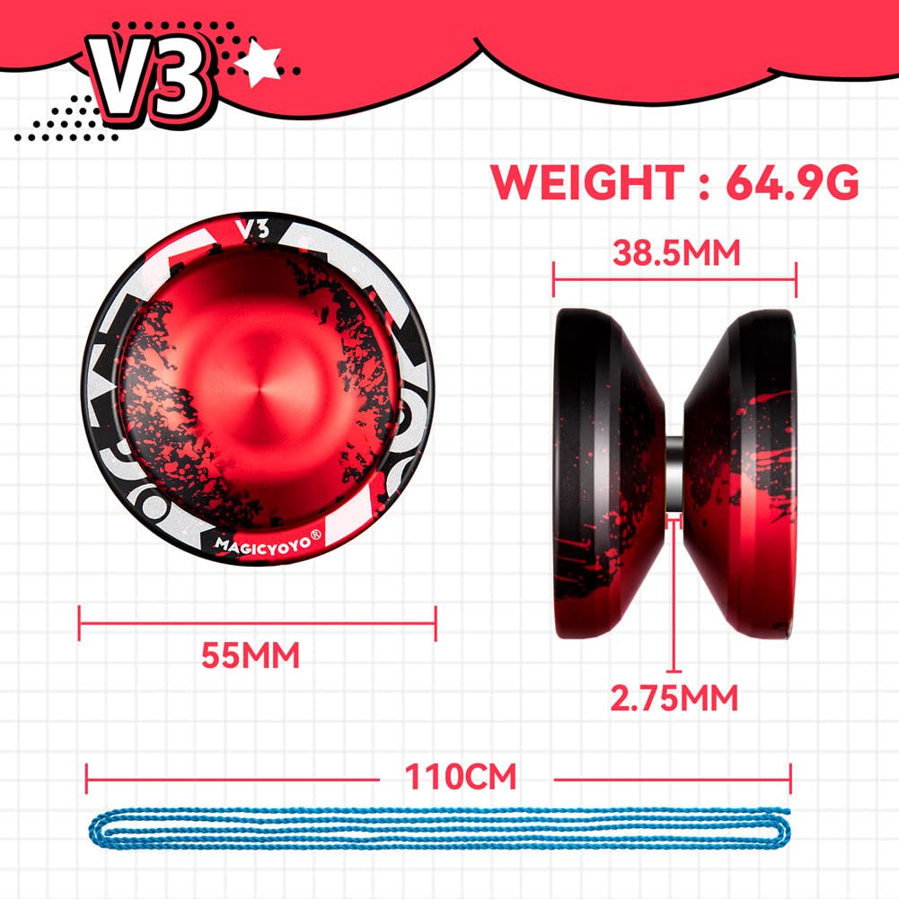 Foto 5 pulgar | Yoyo Magicyoyo V3 Responsive Pack De 2 Para Principiantes - Venta Internacional.