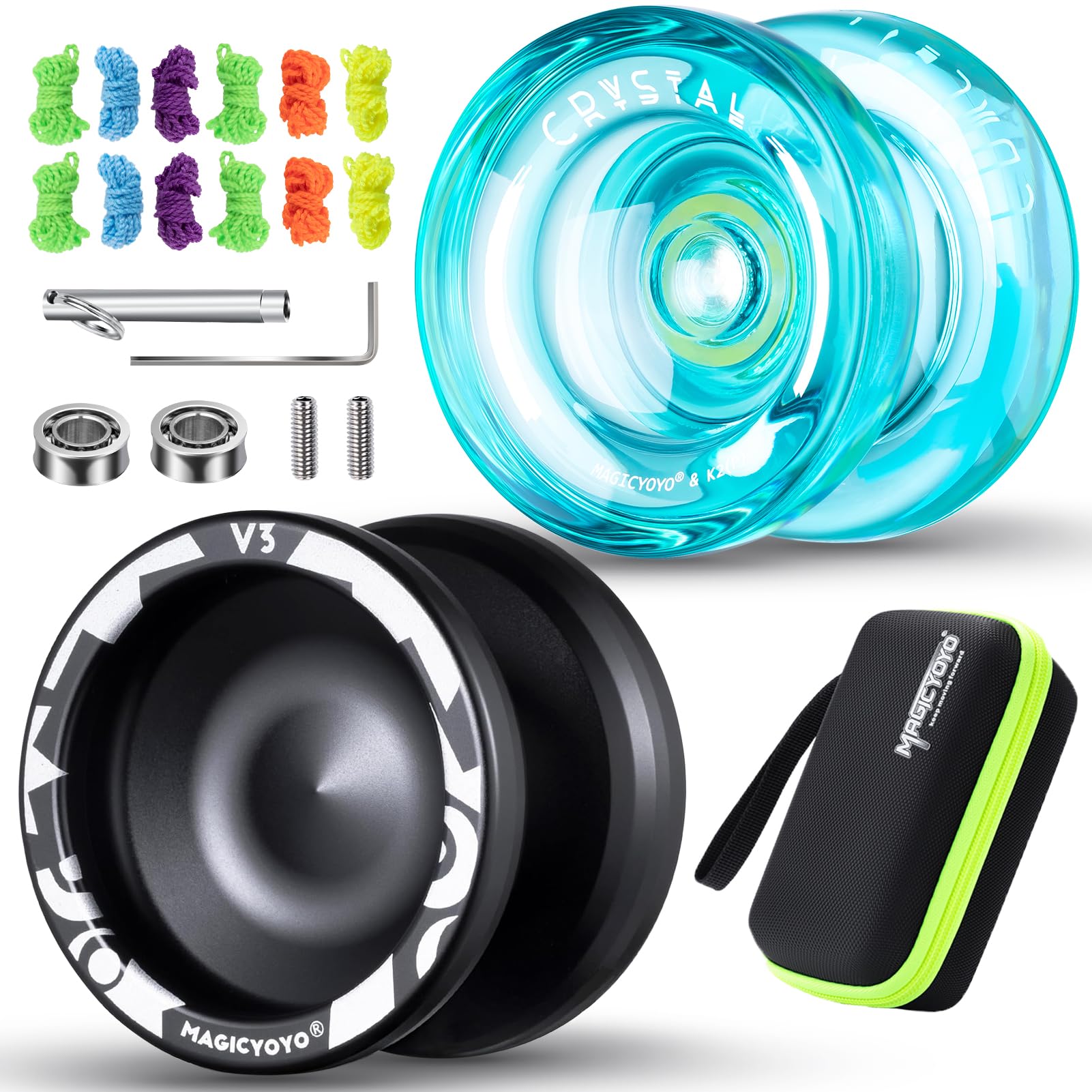 Yoyo Magicyoyo V3 Metal + K2 Plastic Para Niños Con Funda Y Cuerdas - Venta Internacional.