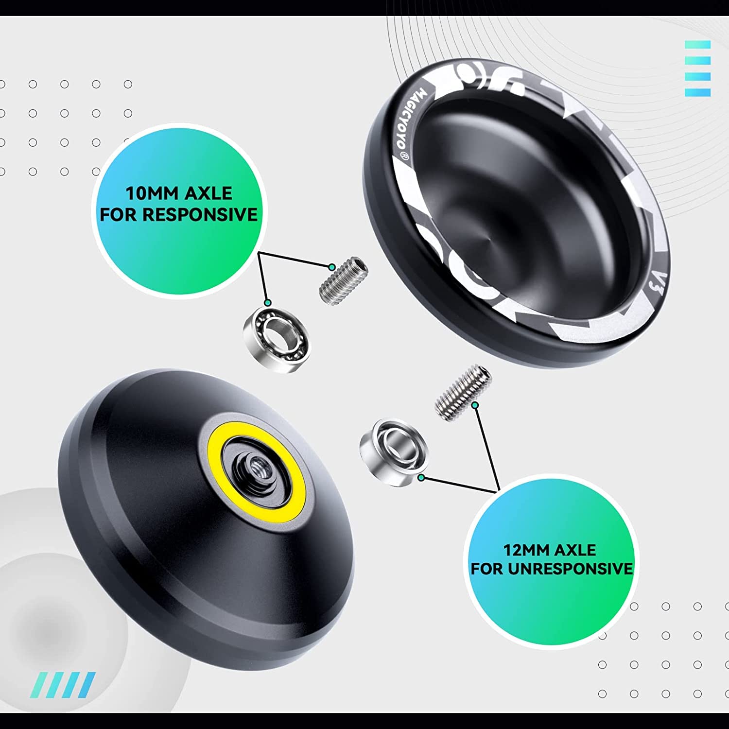 Foto 5 pulgar | Yoyo Magicyoyo V3 Metal + K2 Plastic Para Niños Con Funda Y Cuerdas - Venta Internacional.